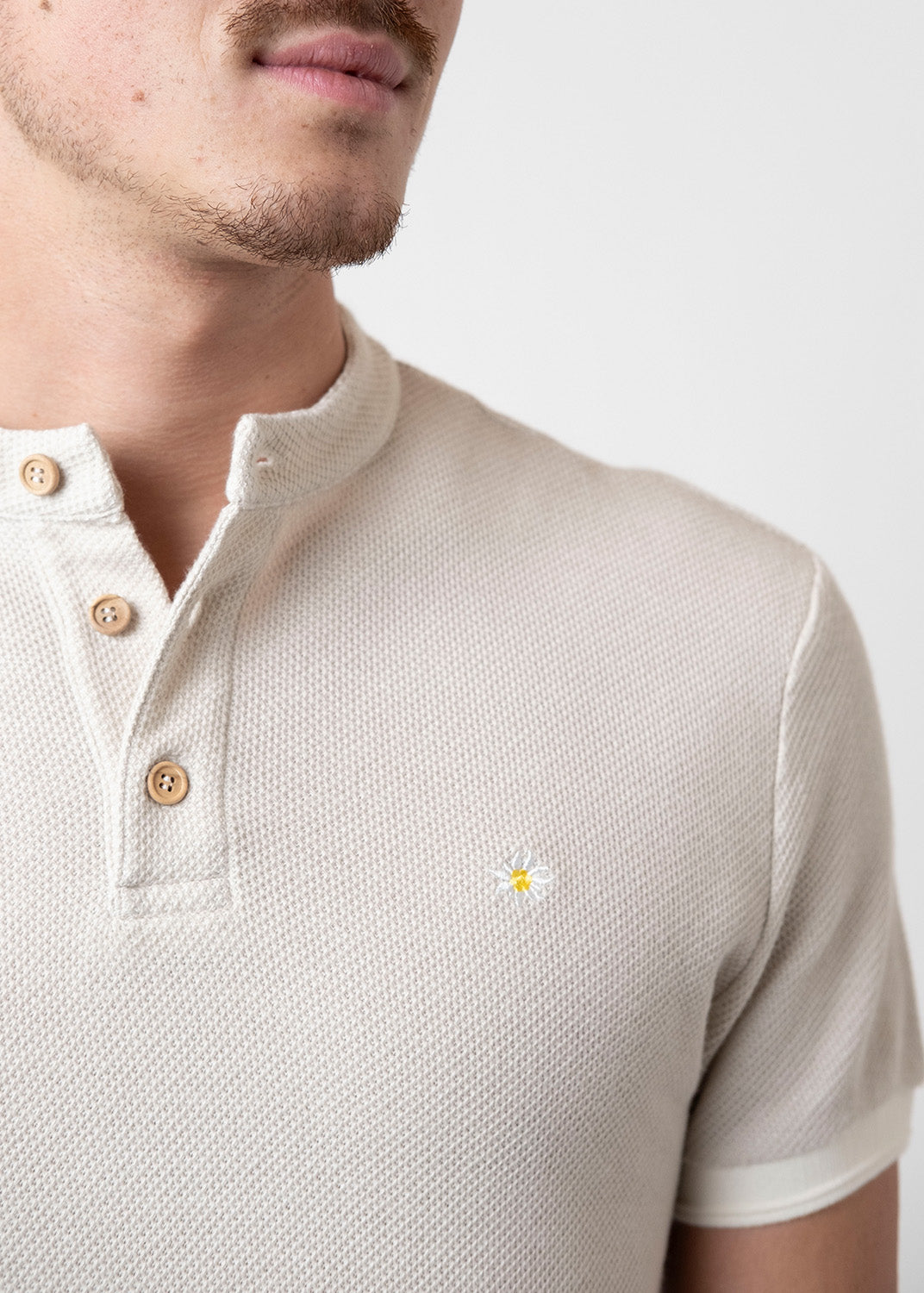 Poloshirt "Edelweiß Feinstrick"
