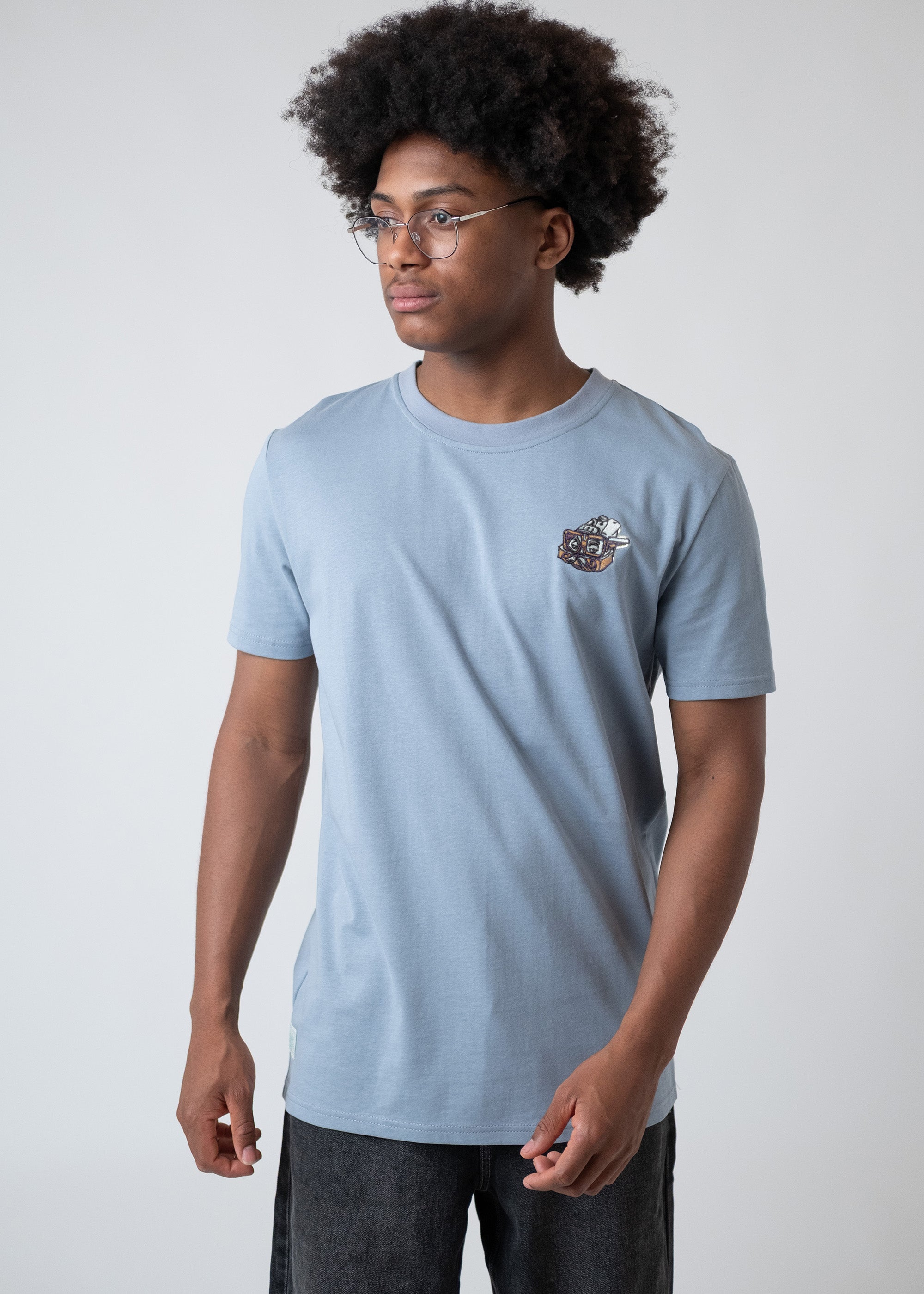 T-Shirt "Bavarian Trinity" - blaugrau