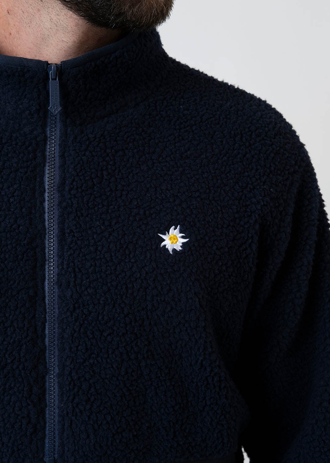 Teddy-Troyer "Edelweiß" unisex, dunkelblau