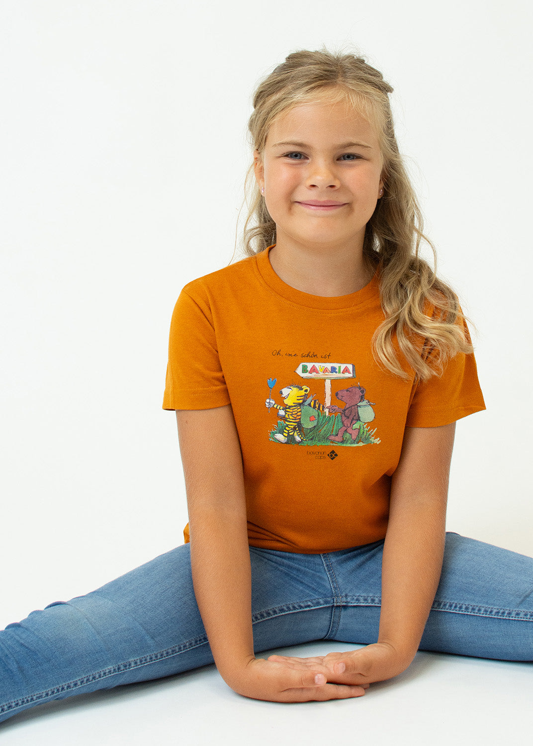 T-Shirt "Oh wie schön ist Bavaria" - orange (Kinder)