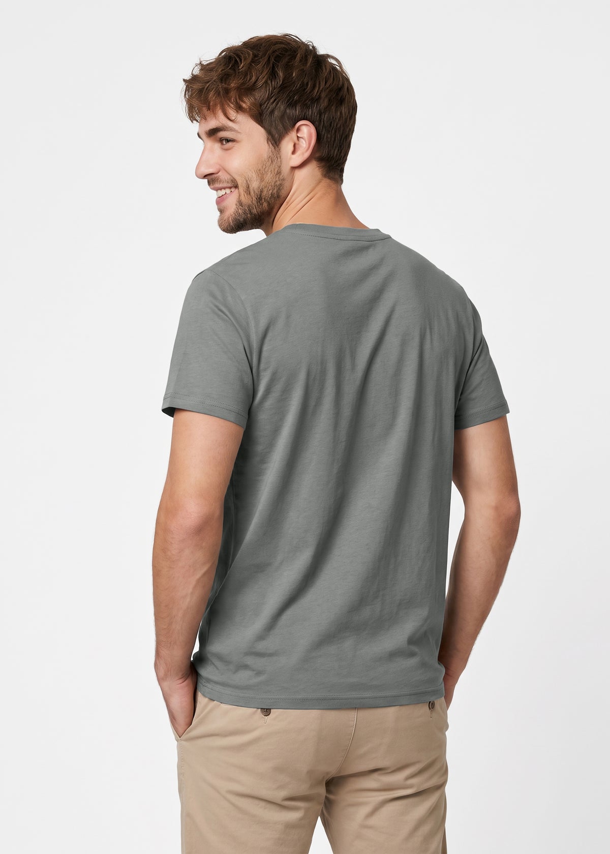 T-Shirt "Peanuts: Snoopy in Tracht" - nebelgrau