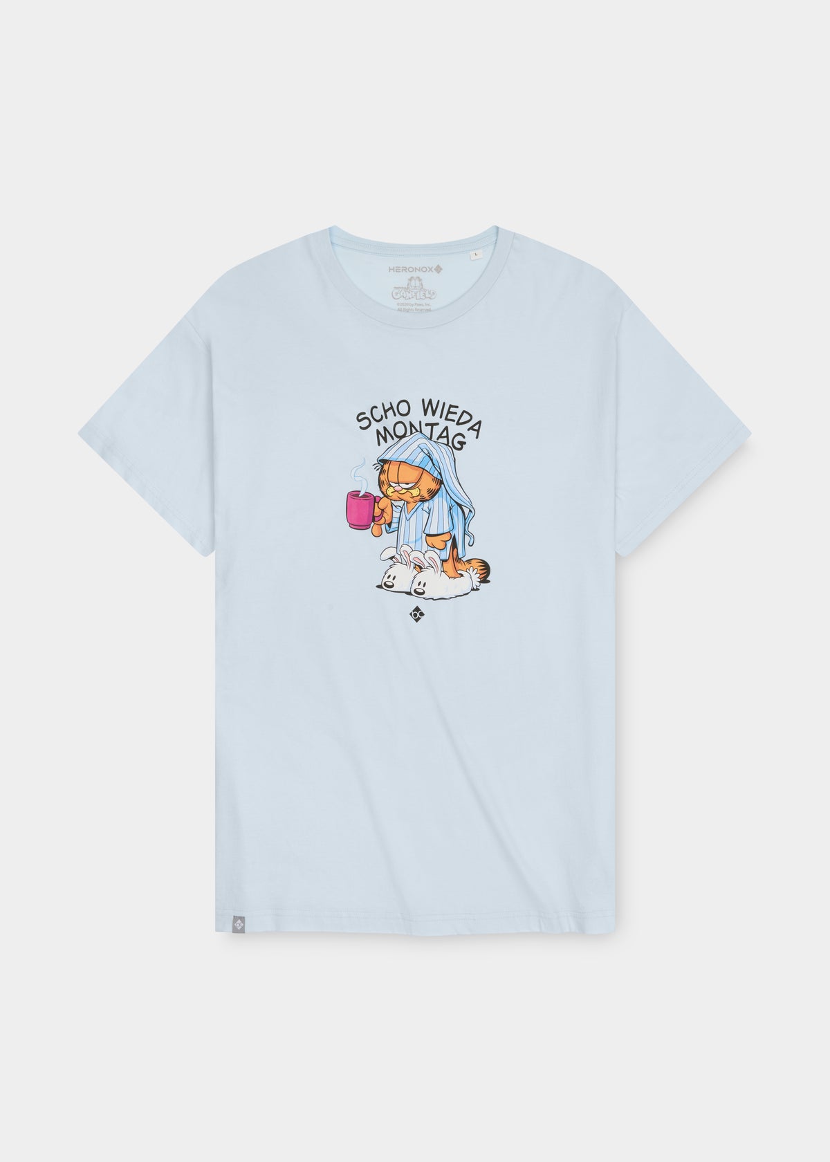 T-Shirt "Garfield: Monday Mood" - eisblau