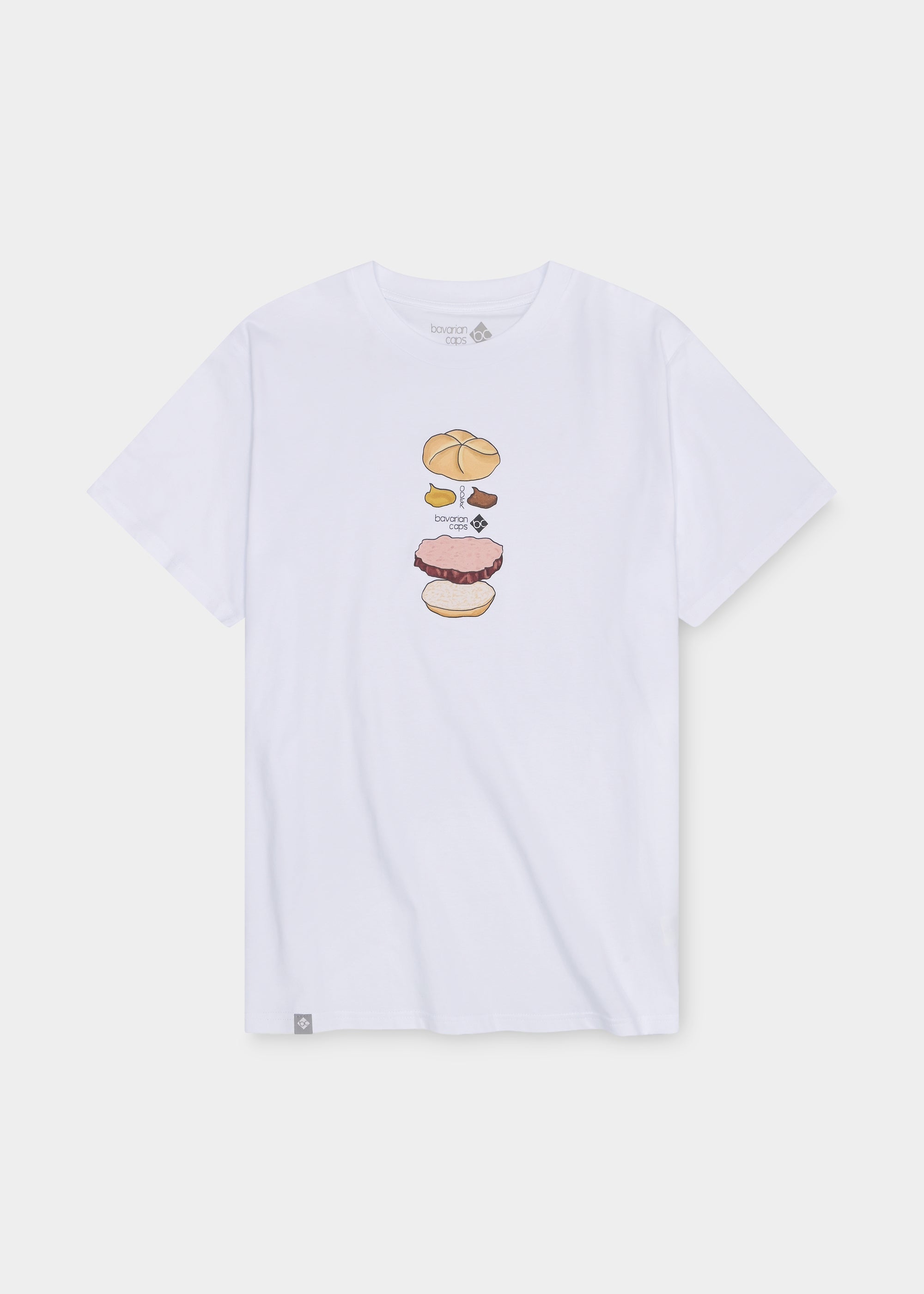 T-Shirt "Bavarian Burger" - weiß