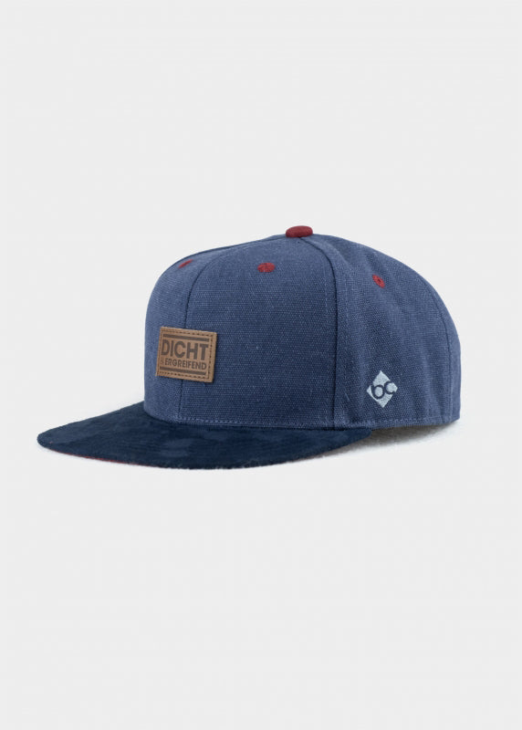 Cap "dicht&ergreifend: Kanvas" - blau (Snapback)