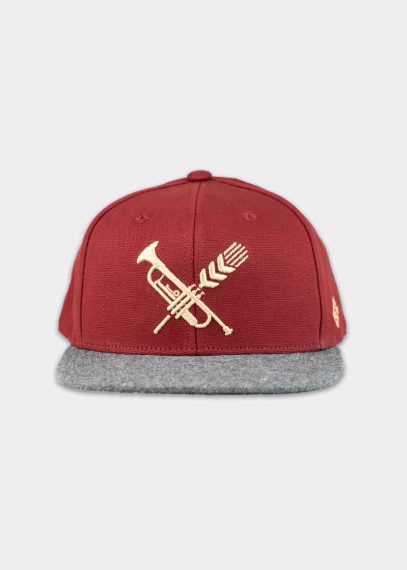 Cap "Brass Wiesn" - retro rot (Snapback)