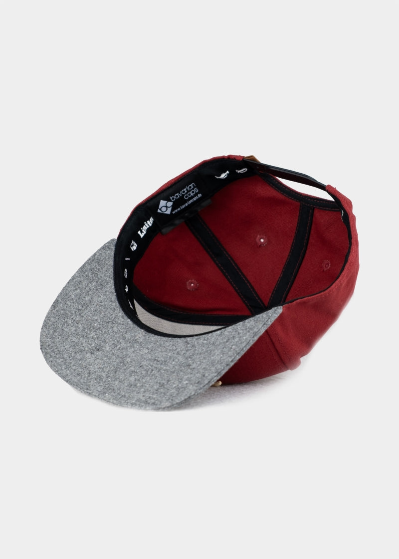 Cap "Brass Wiesn" - retro rot (Snapback)