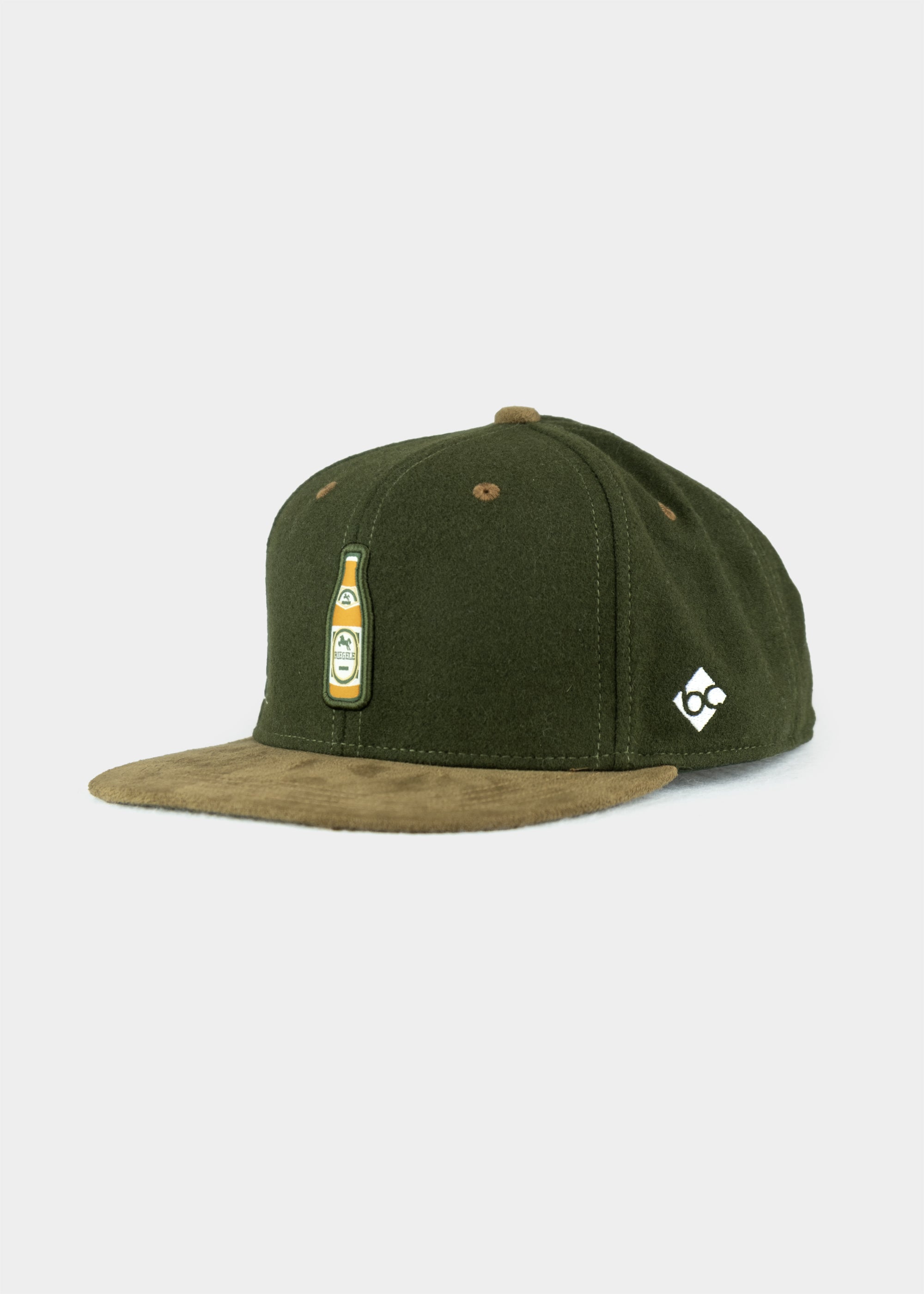 Cap "Riegele" - dunkelgrün (Snapback)