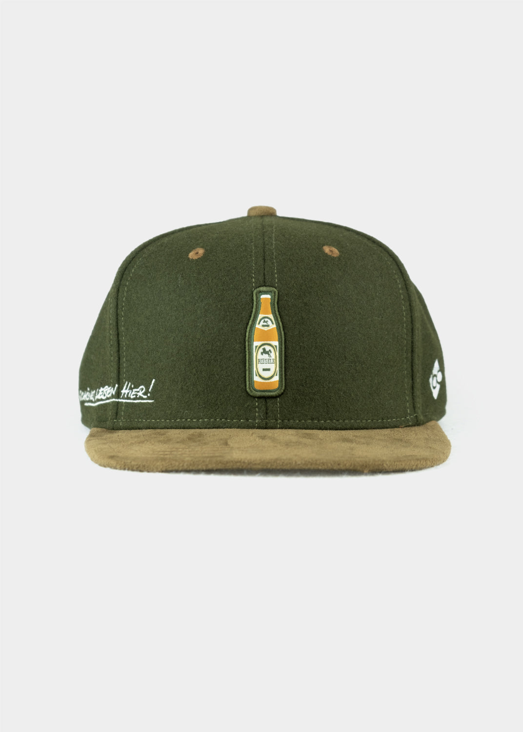 Cap "Riegele" - dunkelgrün (Snapback)