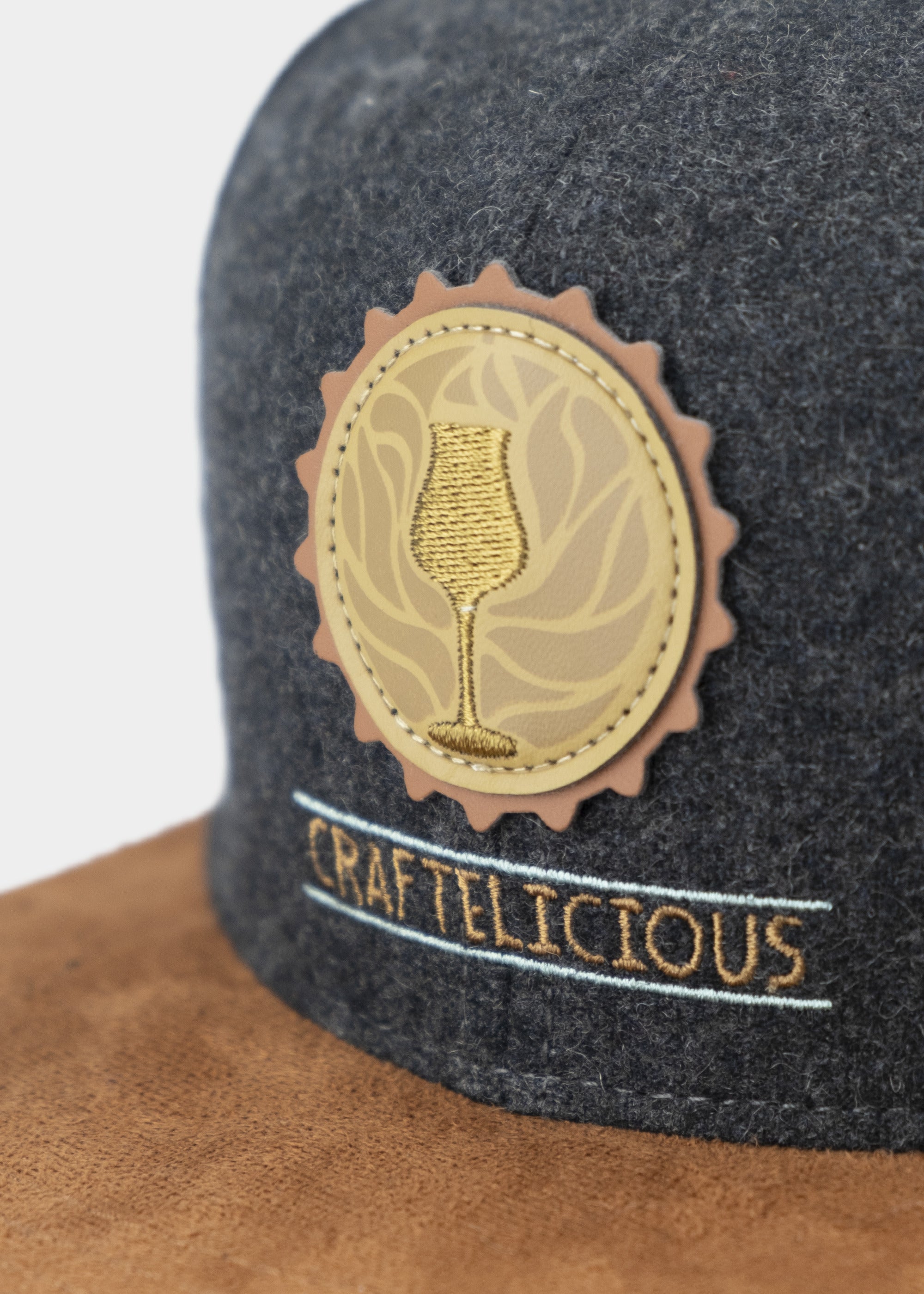 Cap "Craftelicious" - dunkelgrau (Snapback)