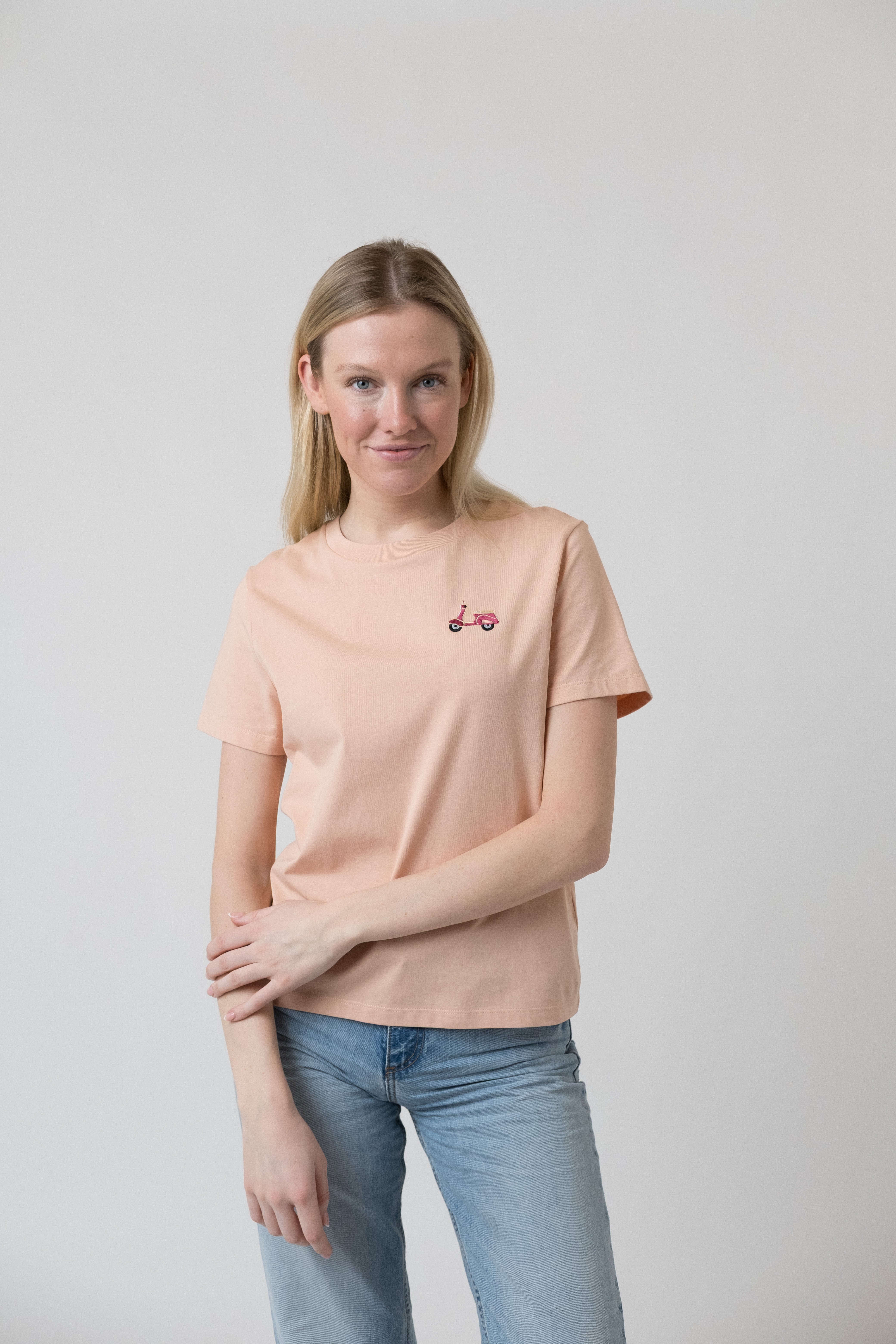 T-Shirt "Roller" - pfirsich