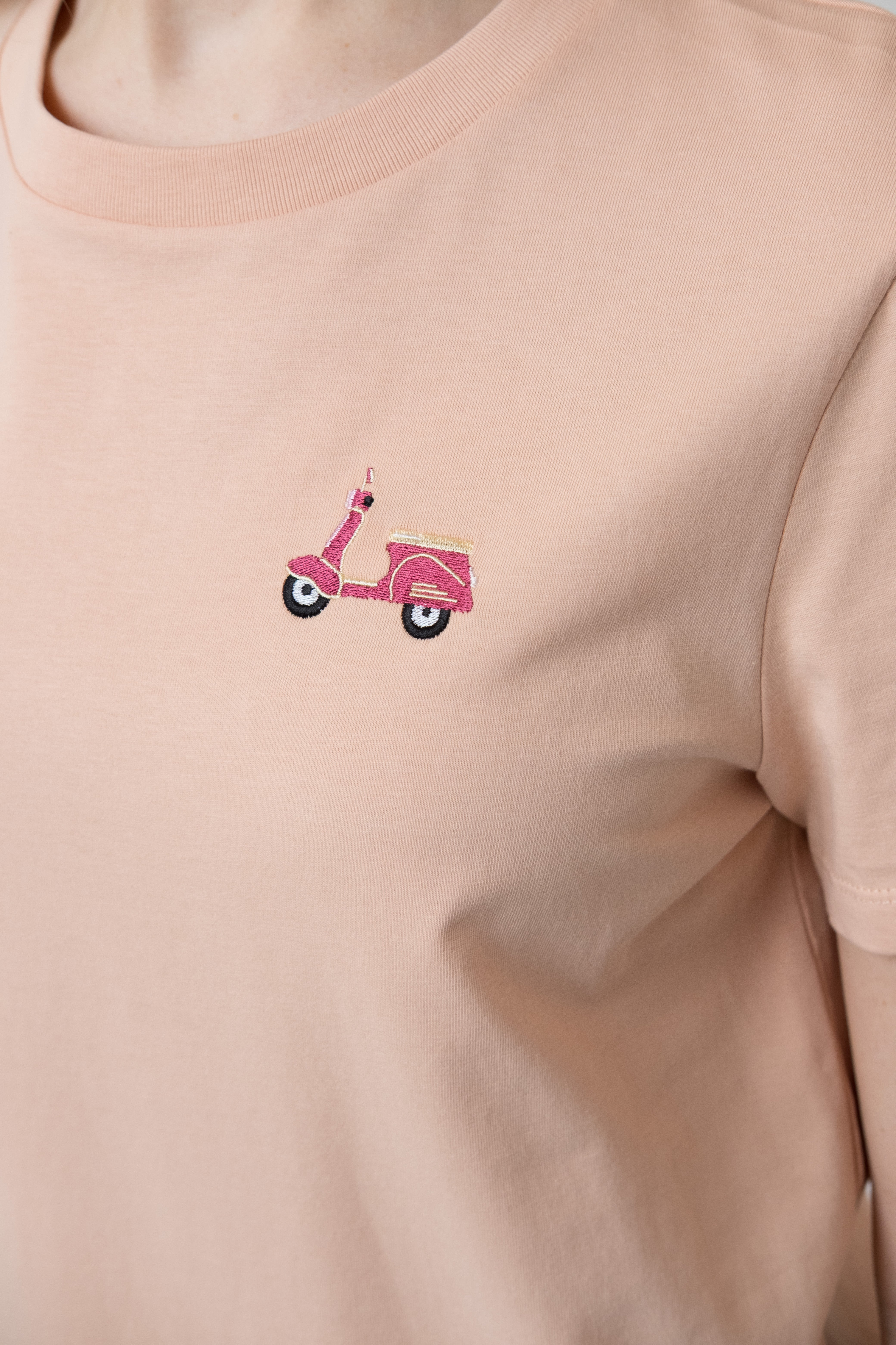 T-Shirt "Roller" - pfirsich