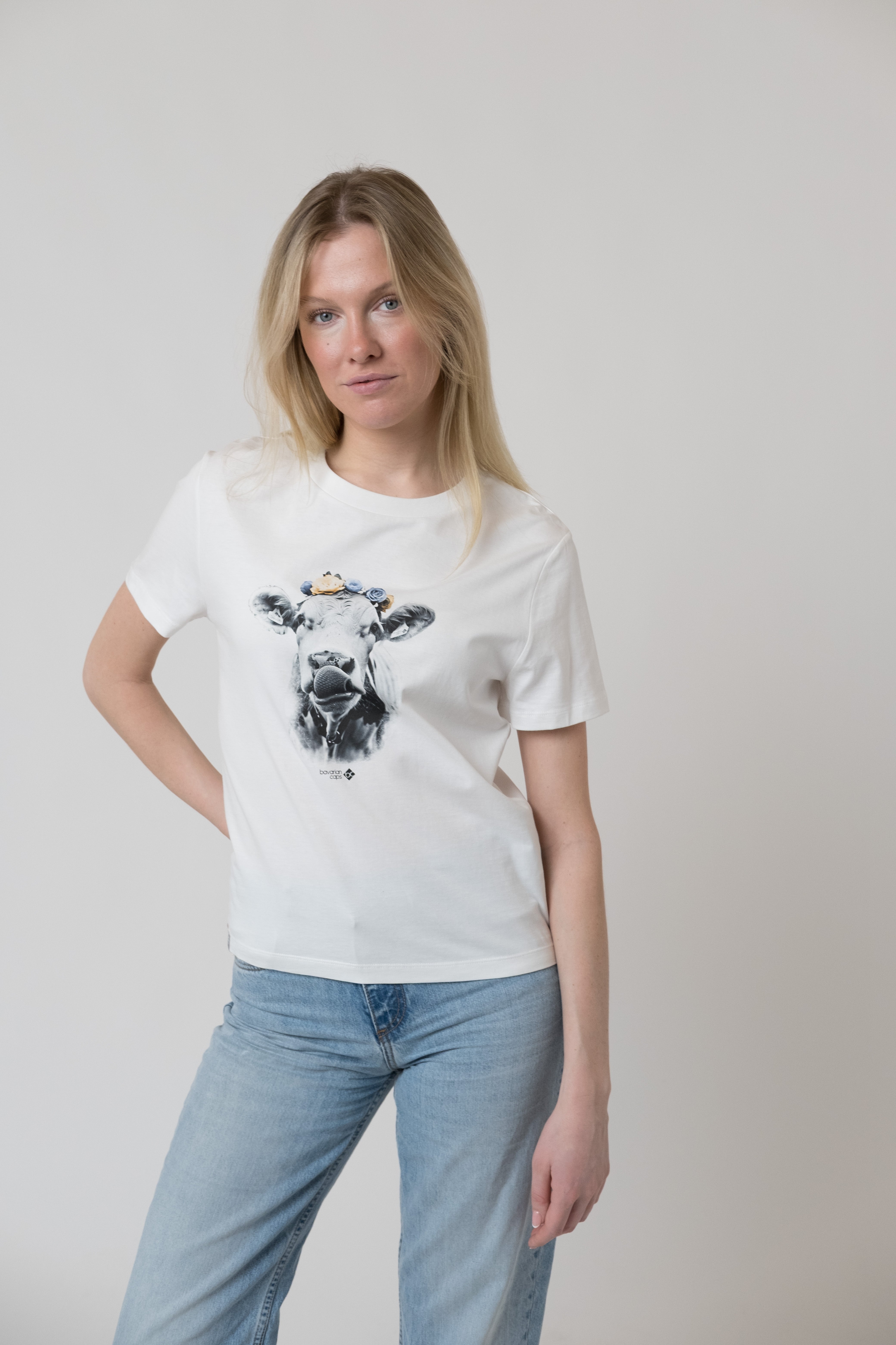 T-Shirt "Dolce Vita: Almabtrieb" - weiß