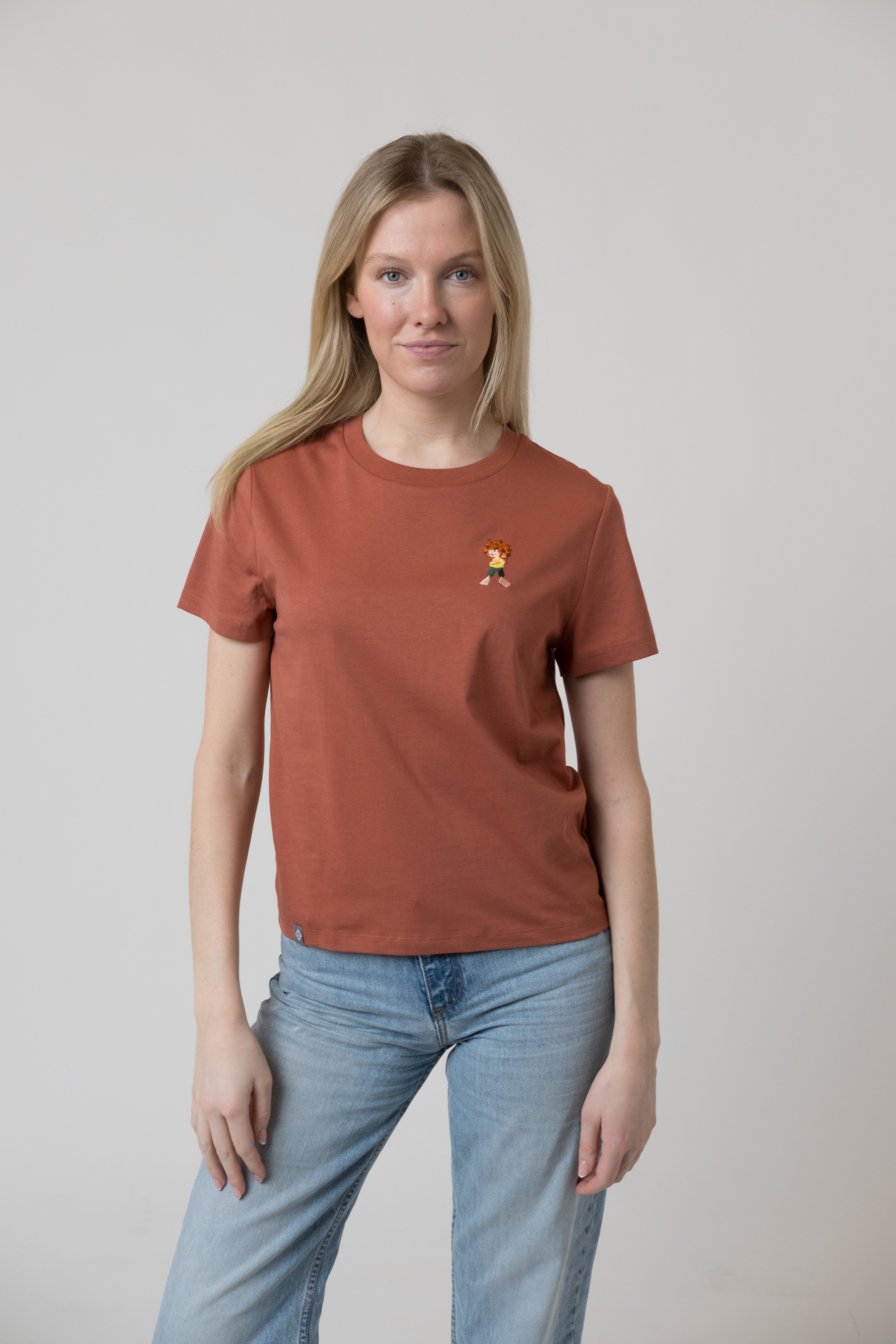 T-Shirt "Pumuckl Grantig" - rost, Damen