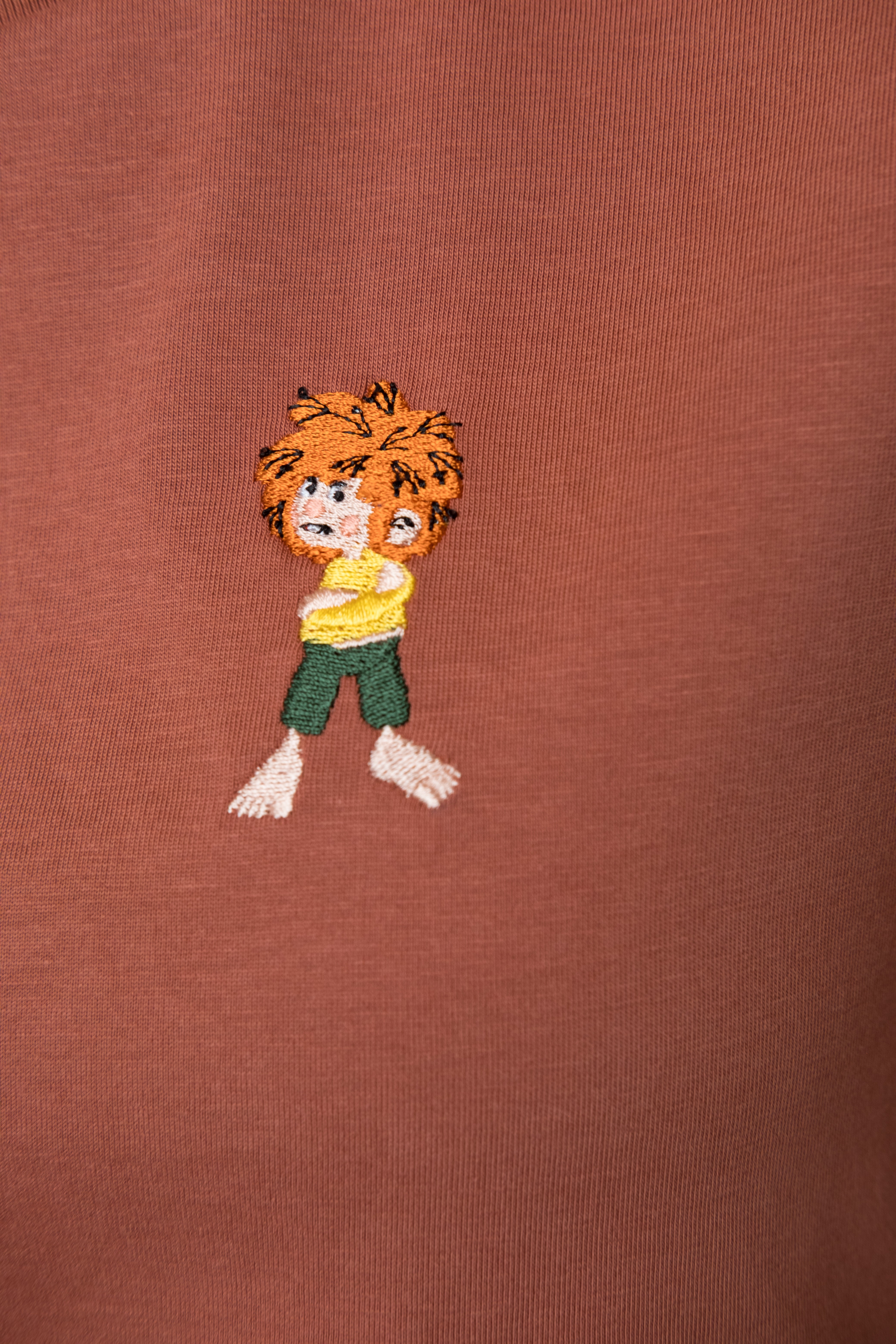 T-Shirt "Pumuckl Grantig" - rost, Damen