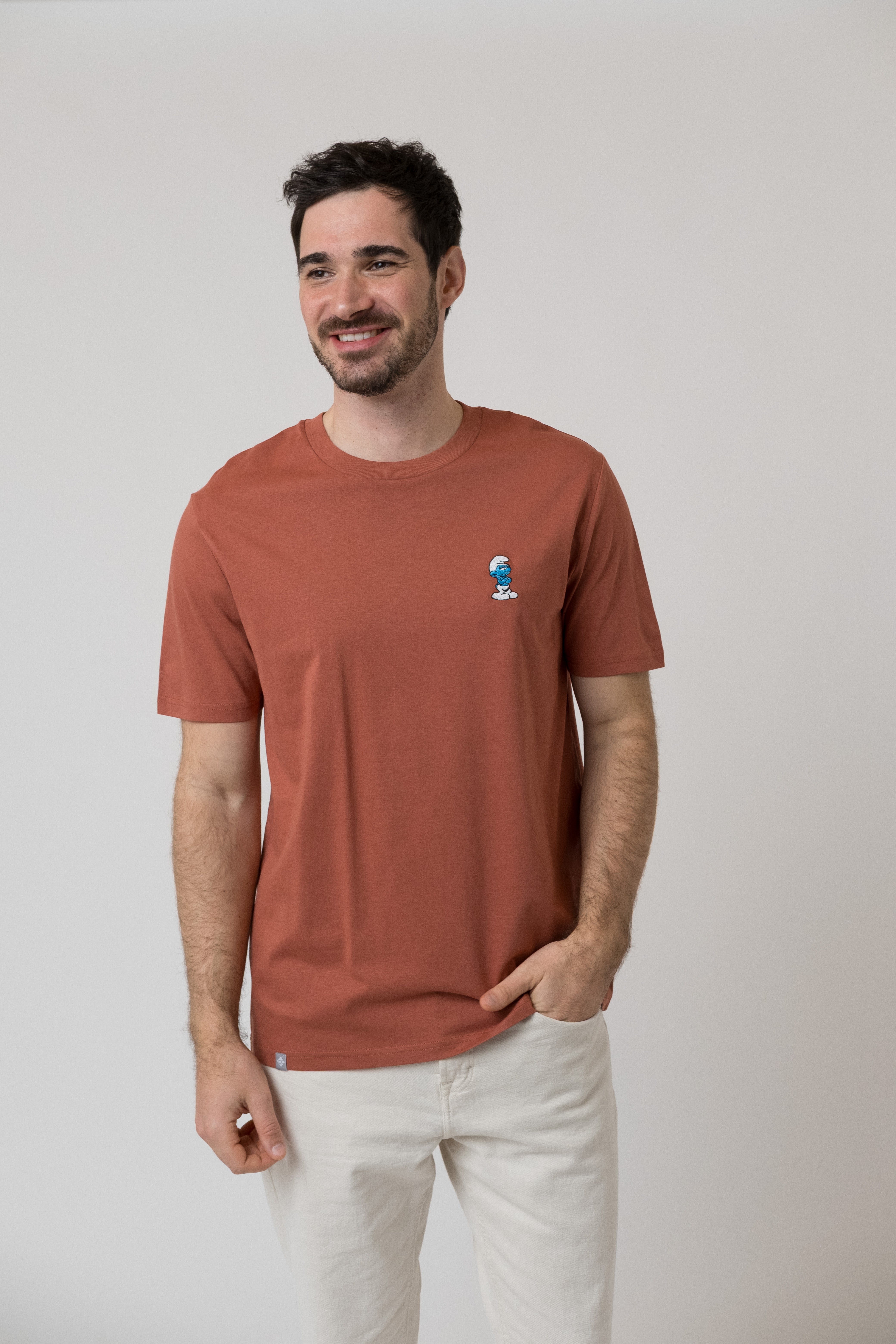 T-Shirt "Grantler Klub: Muffi" - rotbraun