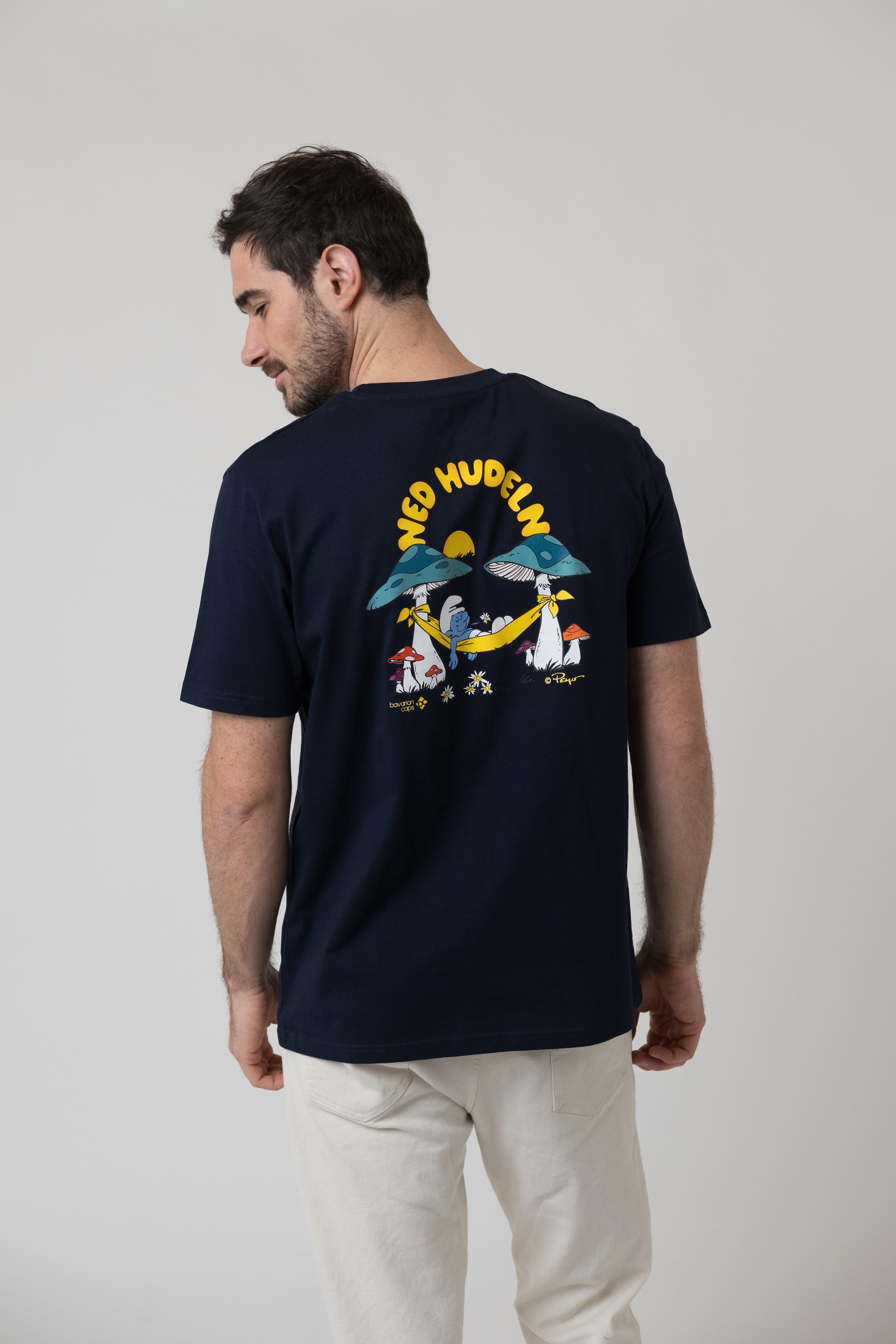 T-Shirt "Schlümpfe: Ned Hudeln" - dunkelblau