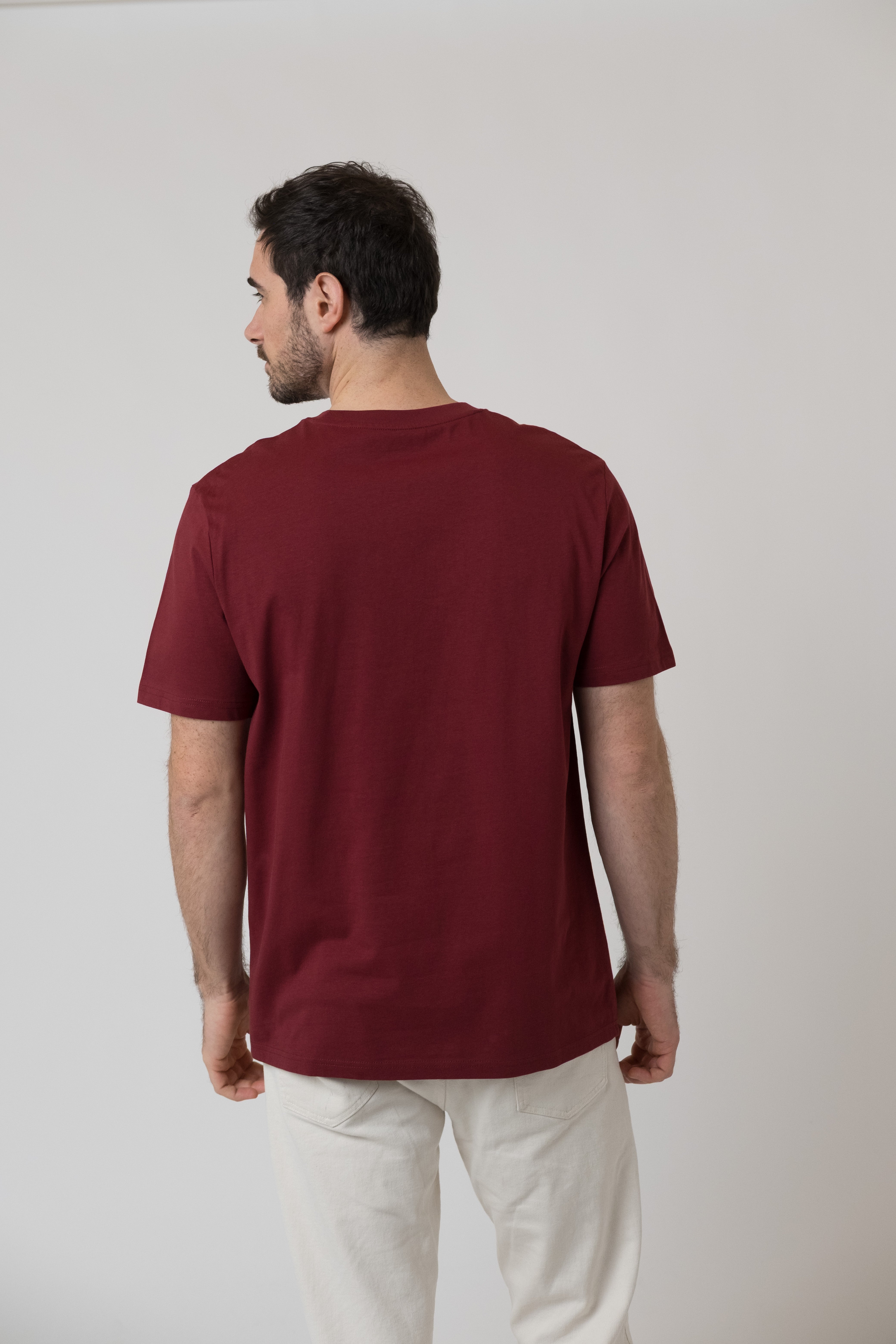 T-Shirt "Schlümpfe: Gschmeidig bleim" - dunkelrot