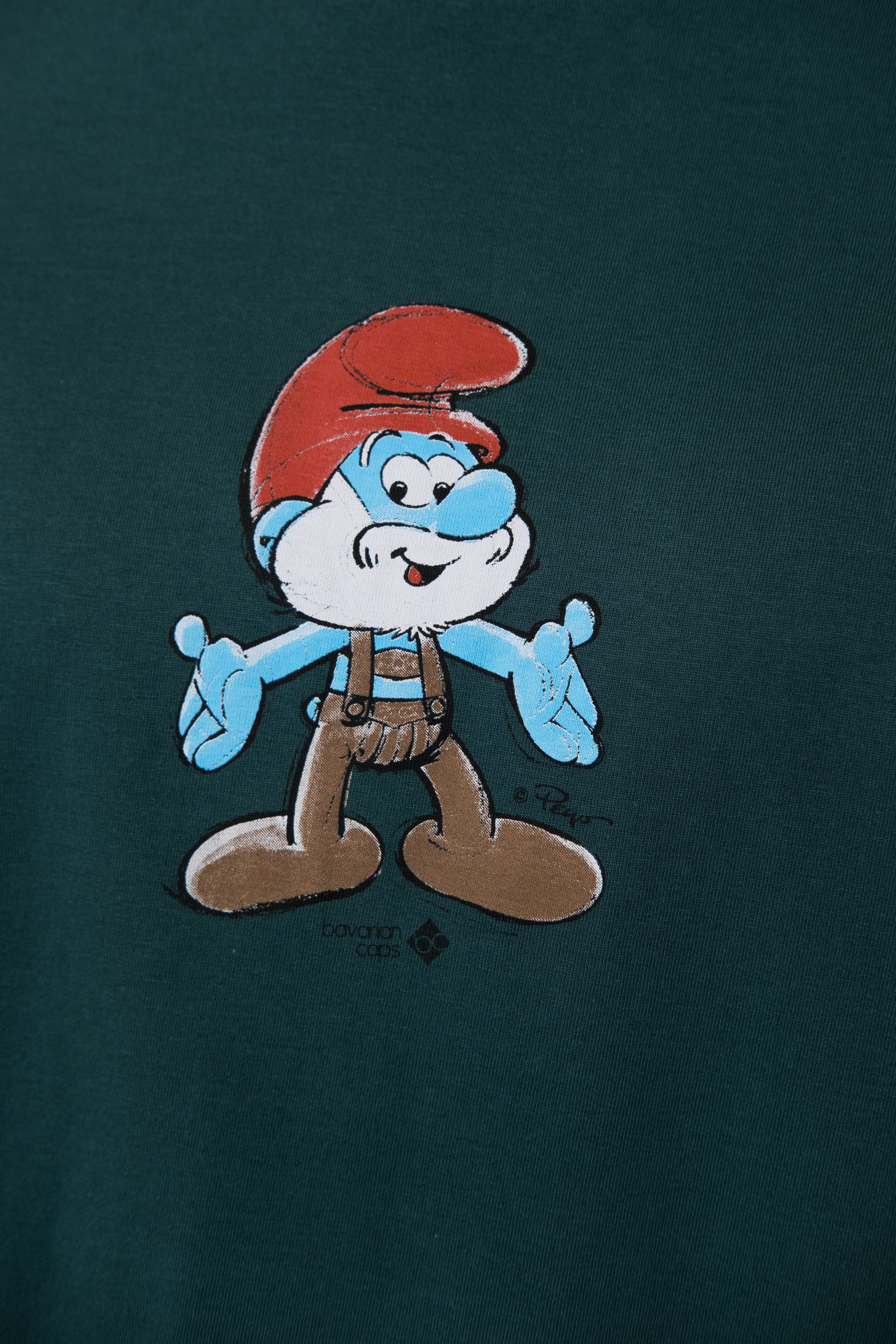 T-Shirt "Papa Schlumpf" - dunkelgrün