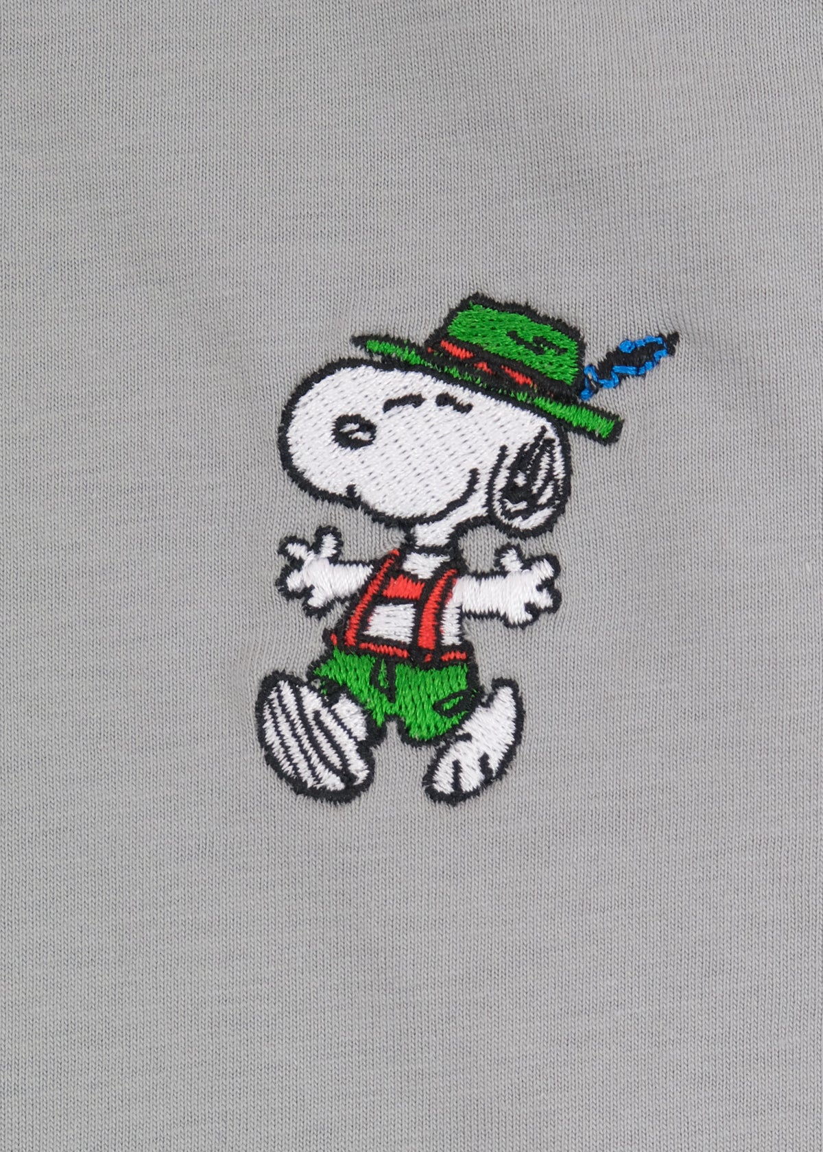 T-Shirt "Peanuts: Snoopy in Tracht" - nebelgrau