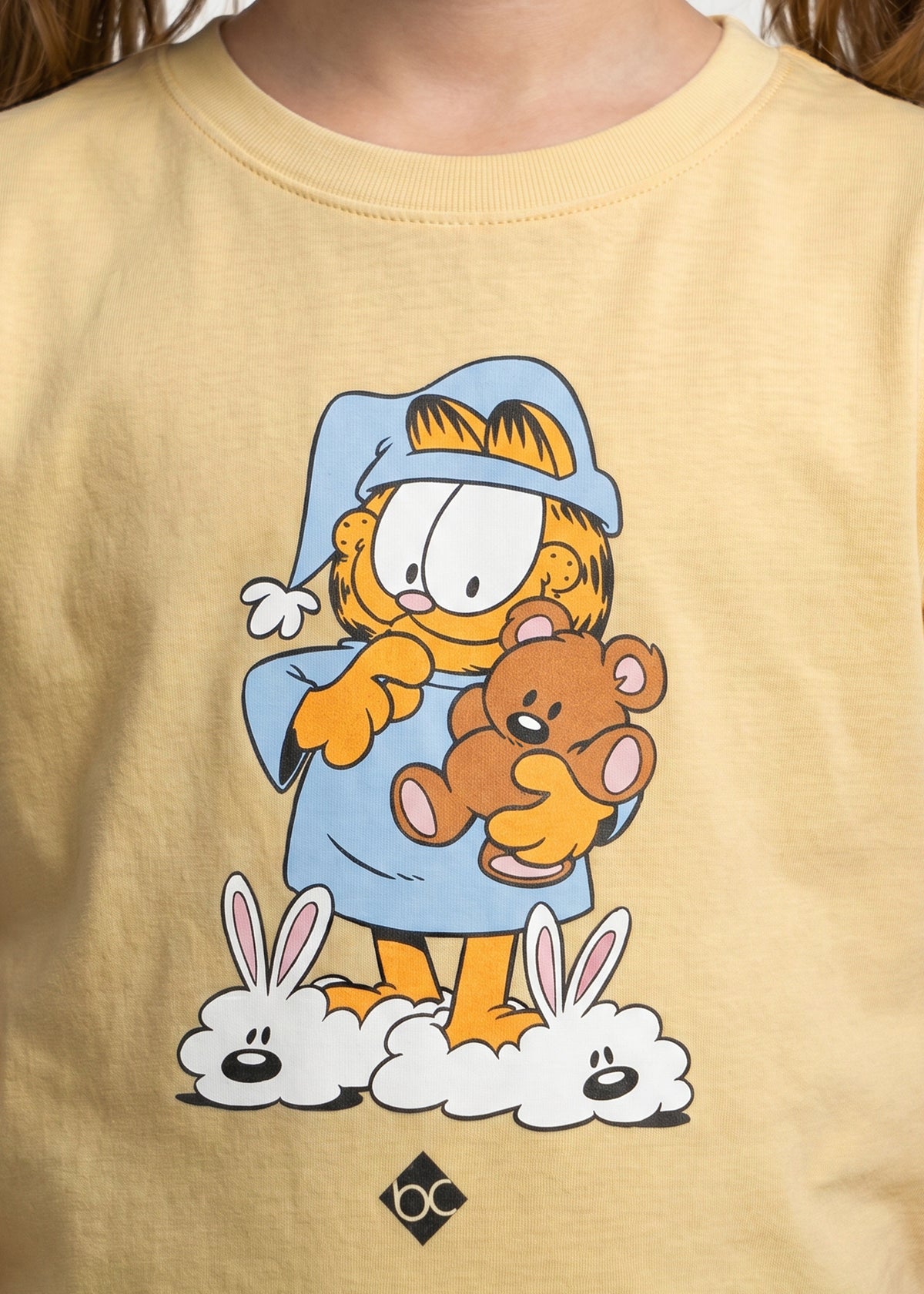 T-Shirt "Garfield: Schlafmütze" - buttergelb (Kinder)