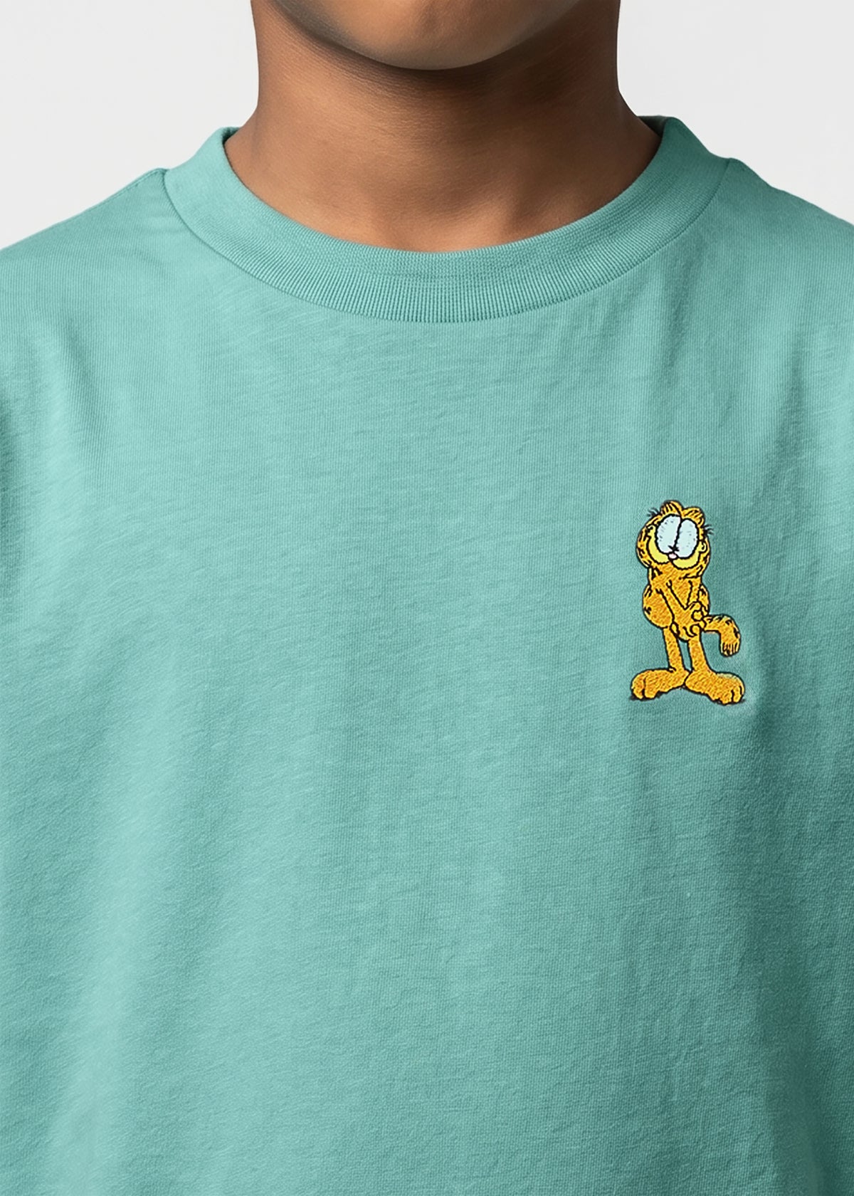T-Shirt "Garfield: Nice" - türkis (Kinder)