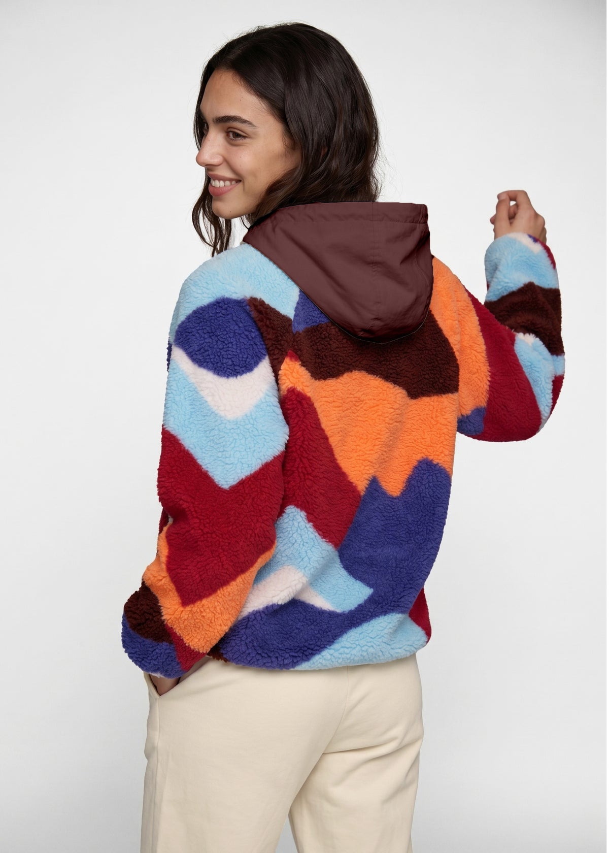 Sherpa-Zipper "Frida: Alpenglühen" - multi (Damen)