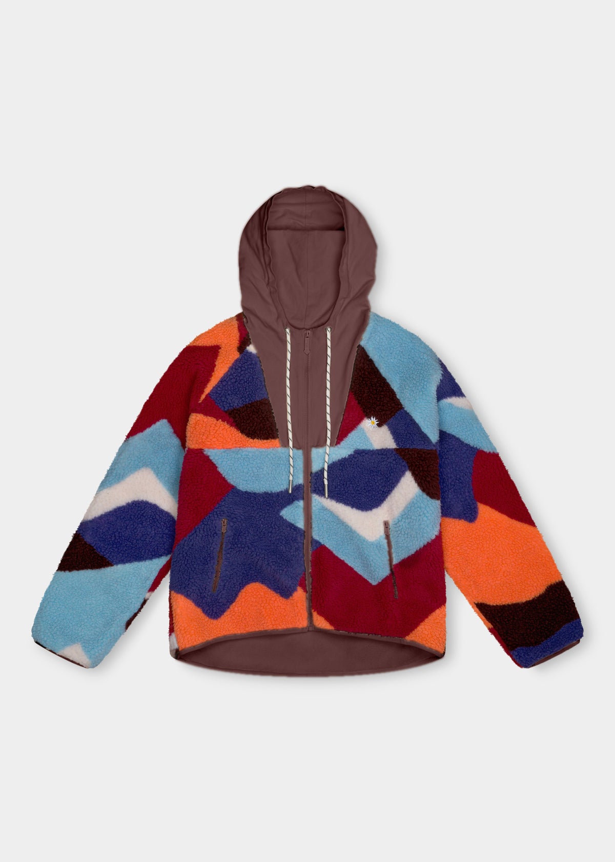 Sherpa-Zipper "Frida: Alpenglühen" - multi (Damen)
