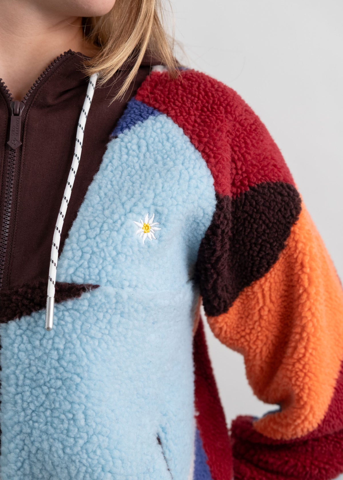 Sherpa-Zipper "Frida: Alpenglühen" - multi (Damen)