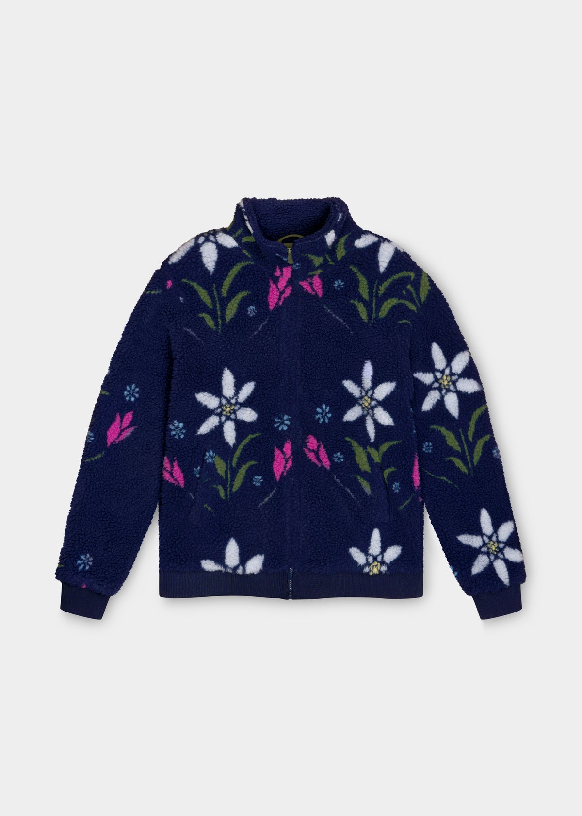 Teddy Blouson "Eisblume" - marine