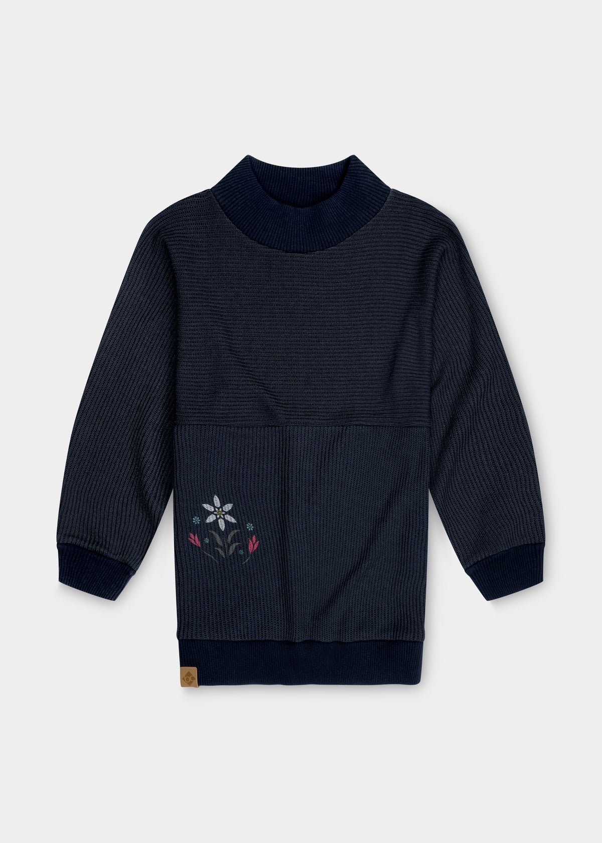 Strickpullover "Eisblume" - marine