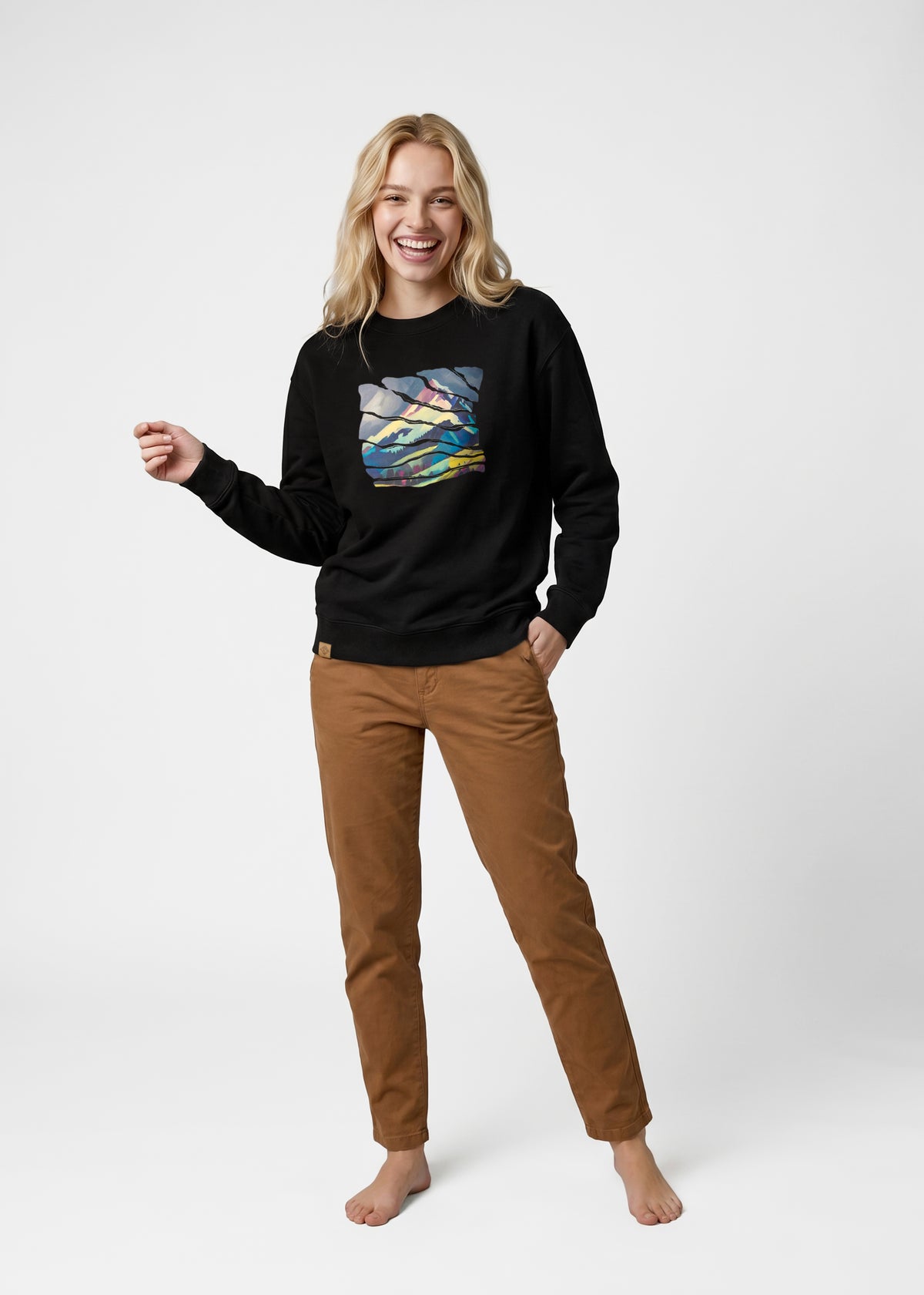 Sweater "Wintergipfel" - schwarz