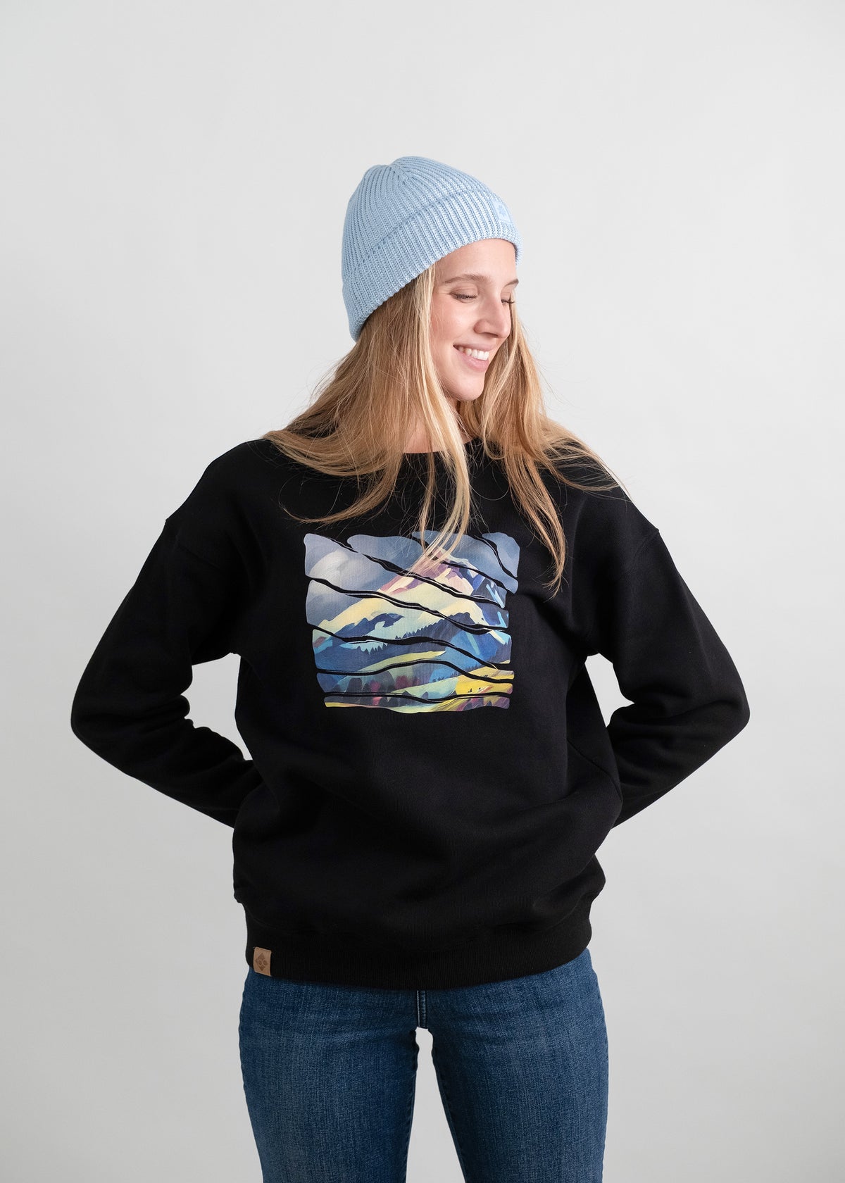 Sweater "Wintergipfel" - schwarz