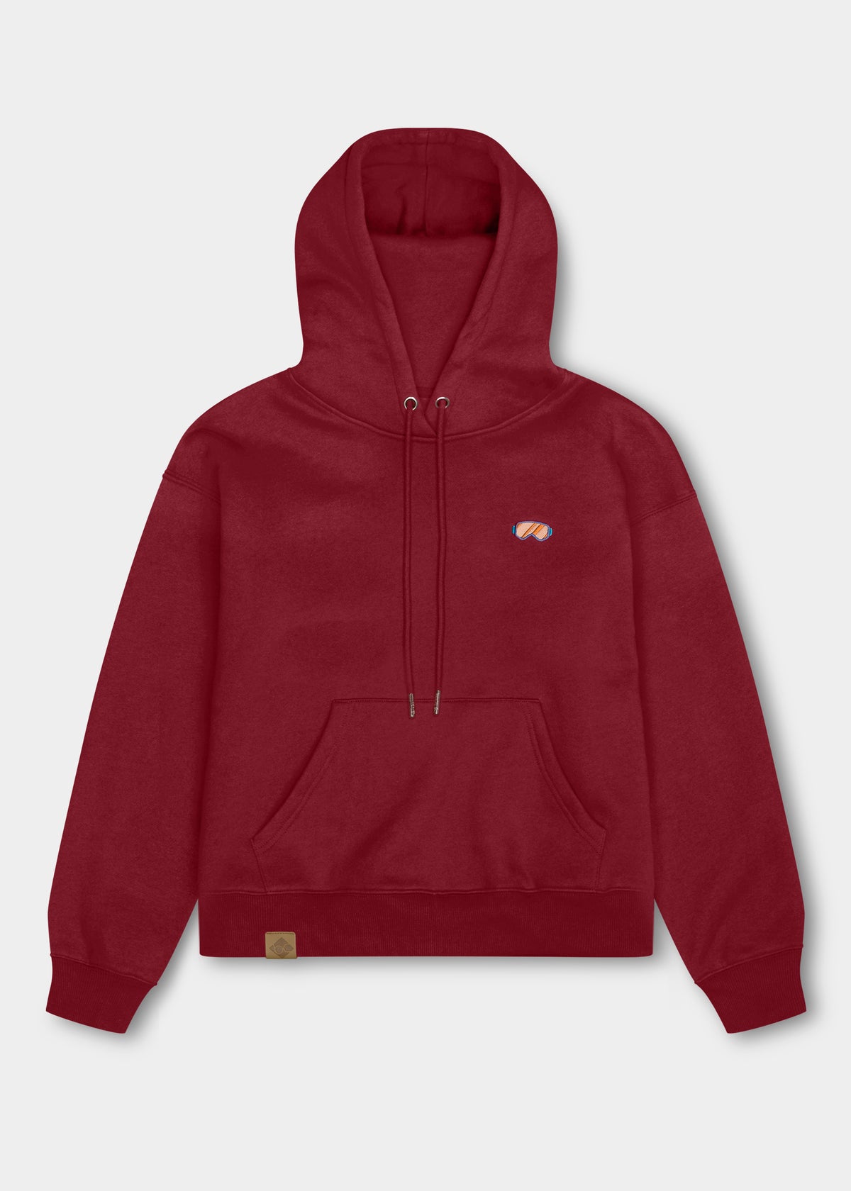Hoodie "Skihaserl" - weinrot