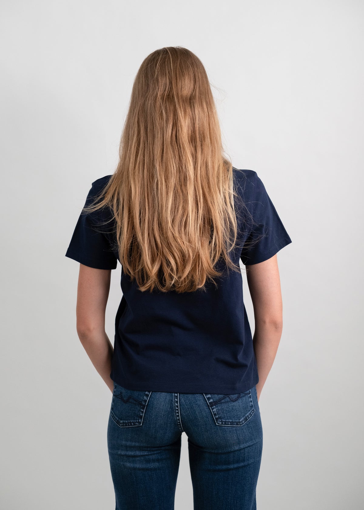 T-Shirt "Wintergipfel" - dunkelblau (Damen)