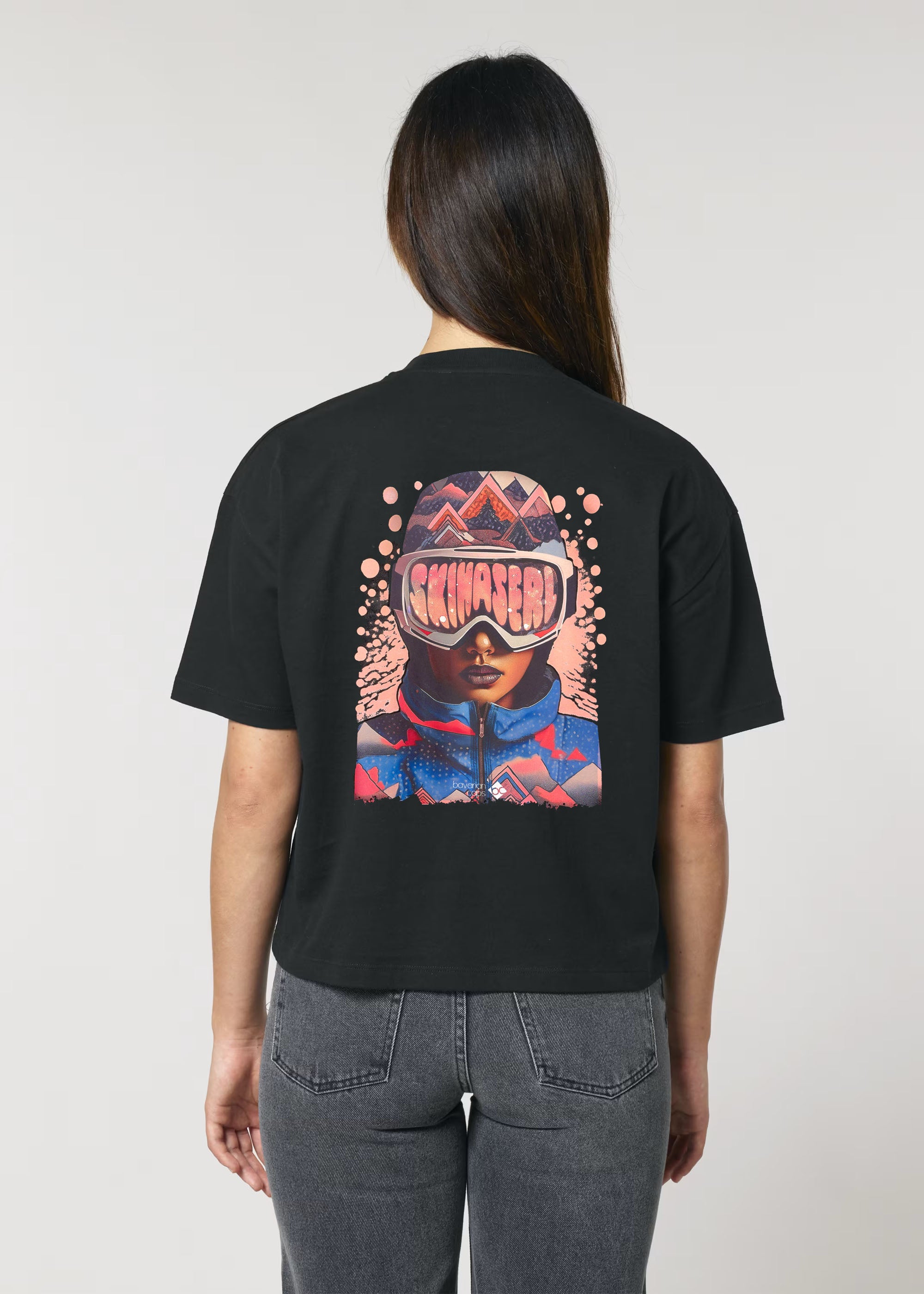 T-Shirt "Skihaserl" - schwarz