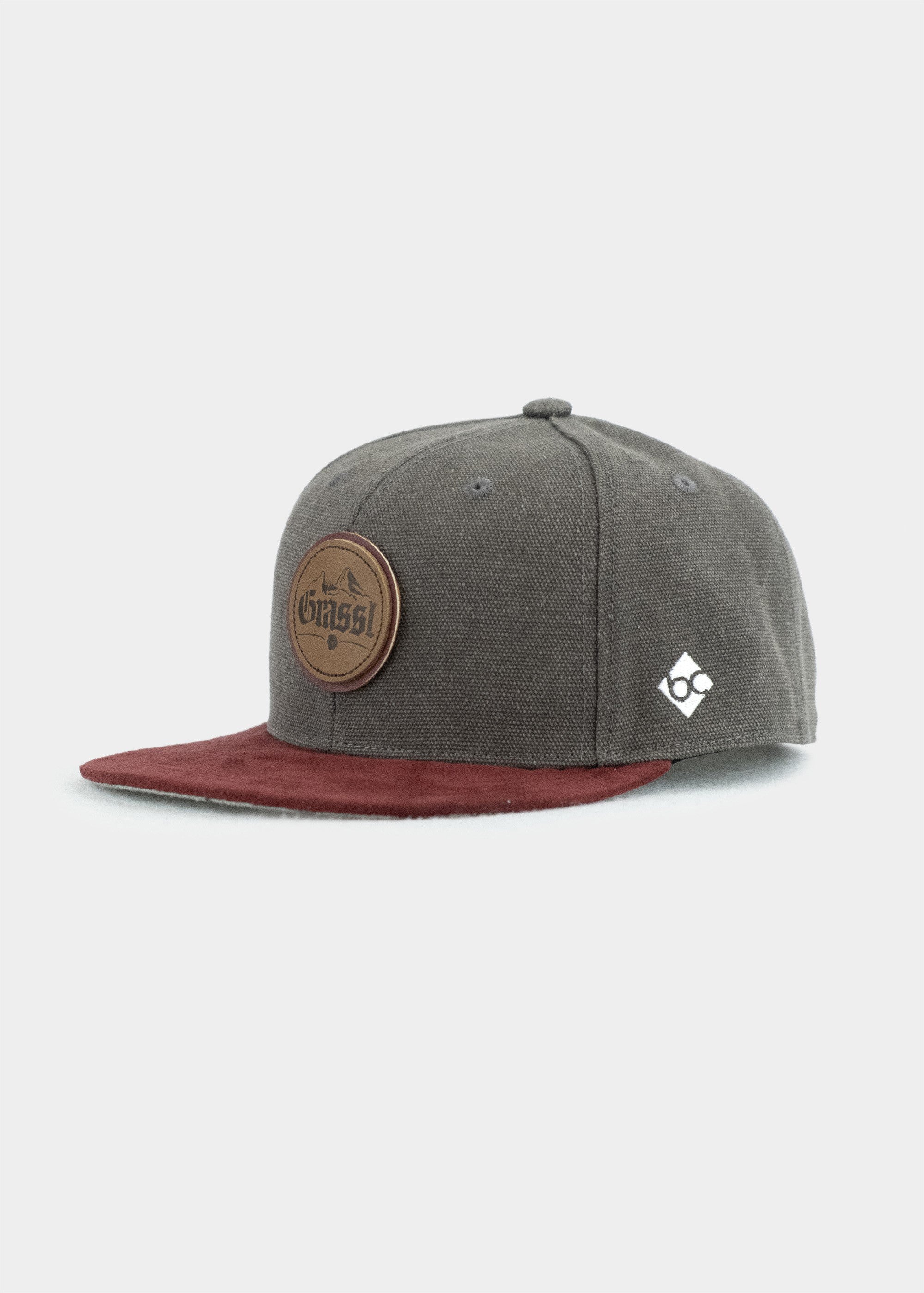 Cap "Grassl" - dunkelgrau (Snapback)