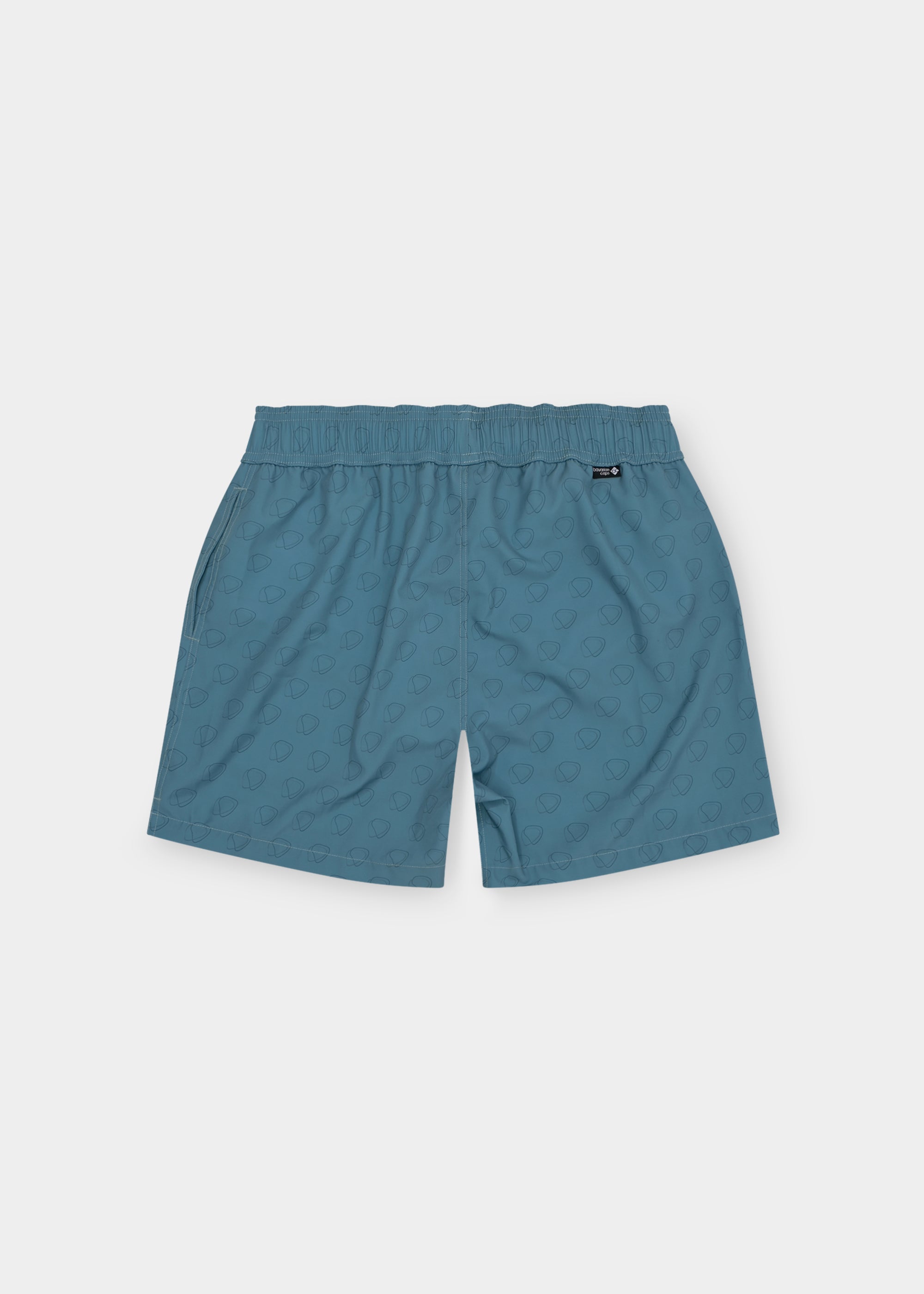 Badehose "Pumuckl surft" - graublau