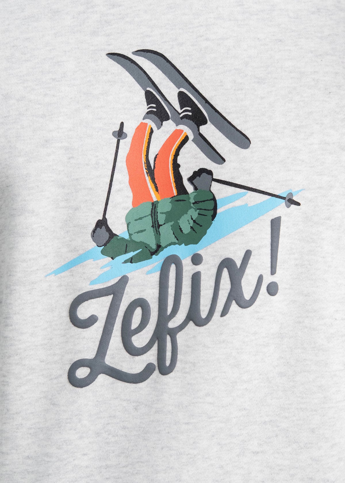 Hoodie "Zefix!" - cremegrau-meliert
