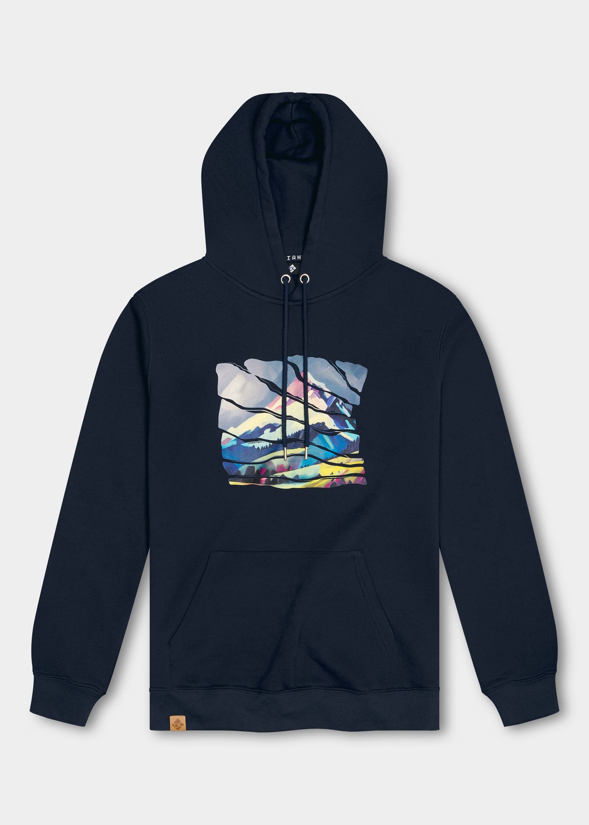 Hoodie "Wintergipfel" - dunkelblau