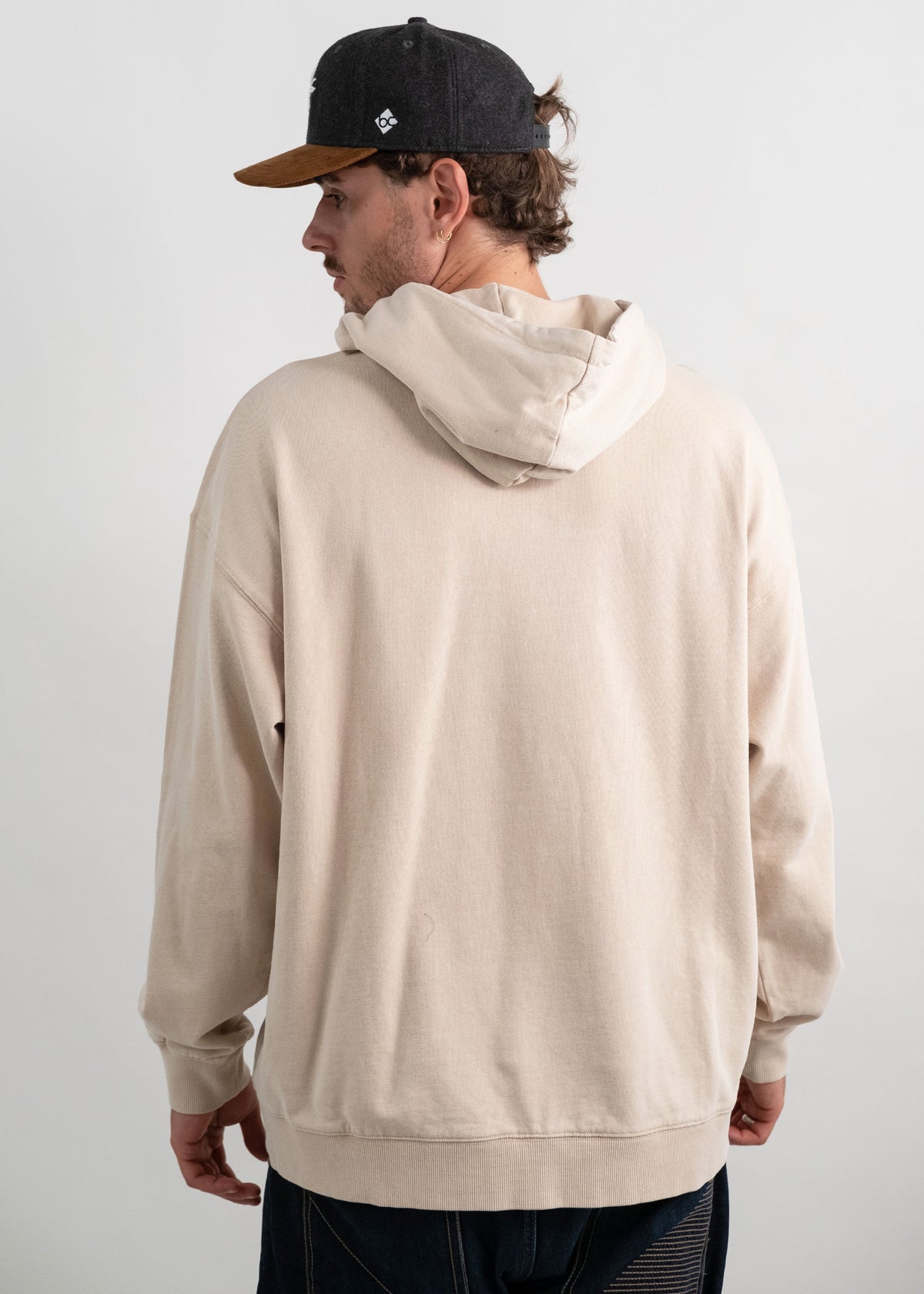 Hoodie "Bauwong" - beige (washed)