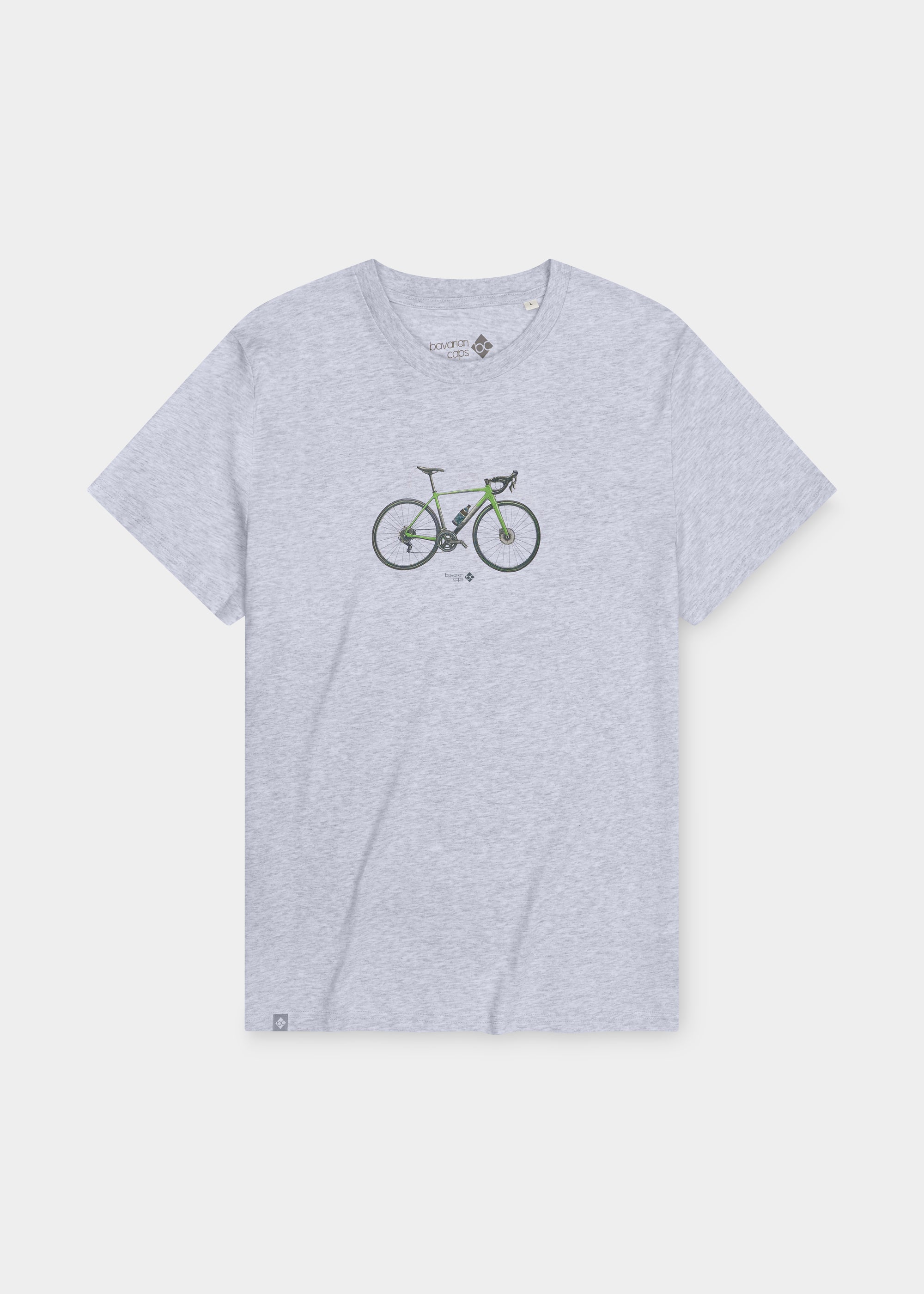 T-Shirt "Rennradler" - hellgrau