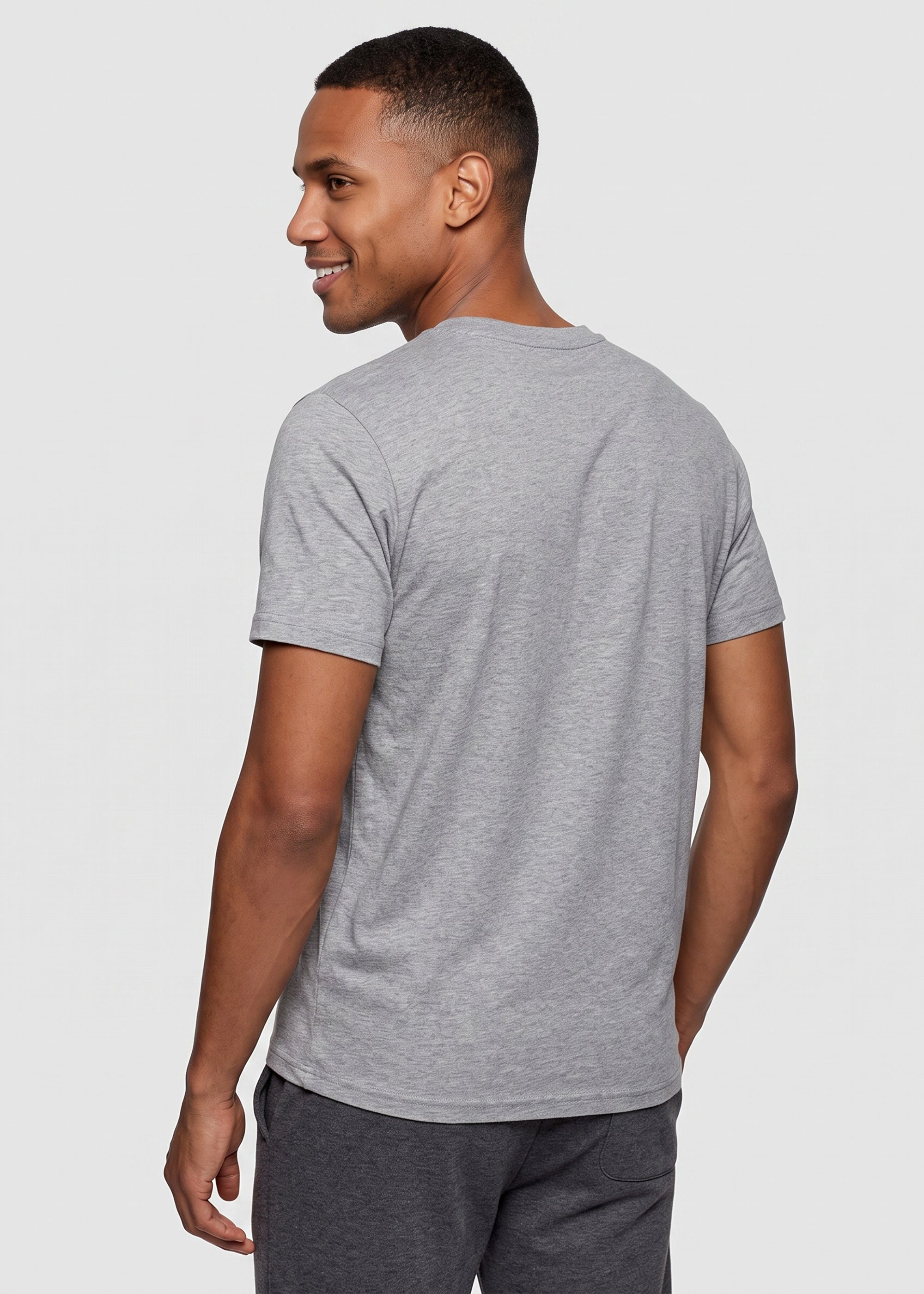 T-Shirt "Wintergipfel" - hellgrau-meliert