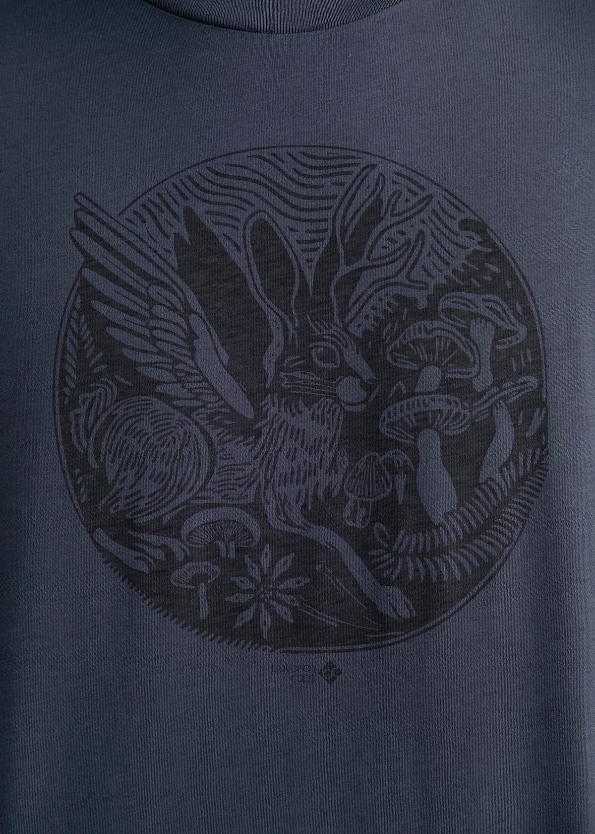 T-Shirt "Woipadinga Linoprint" - anthrazit