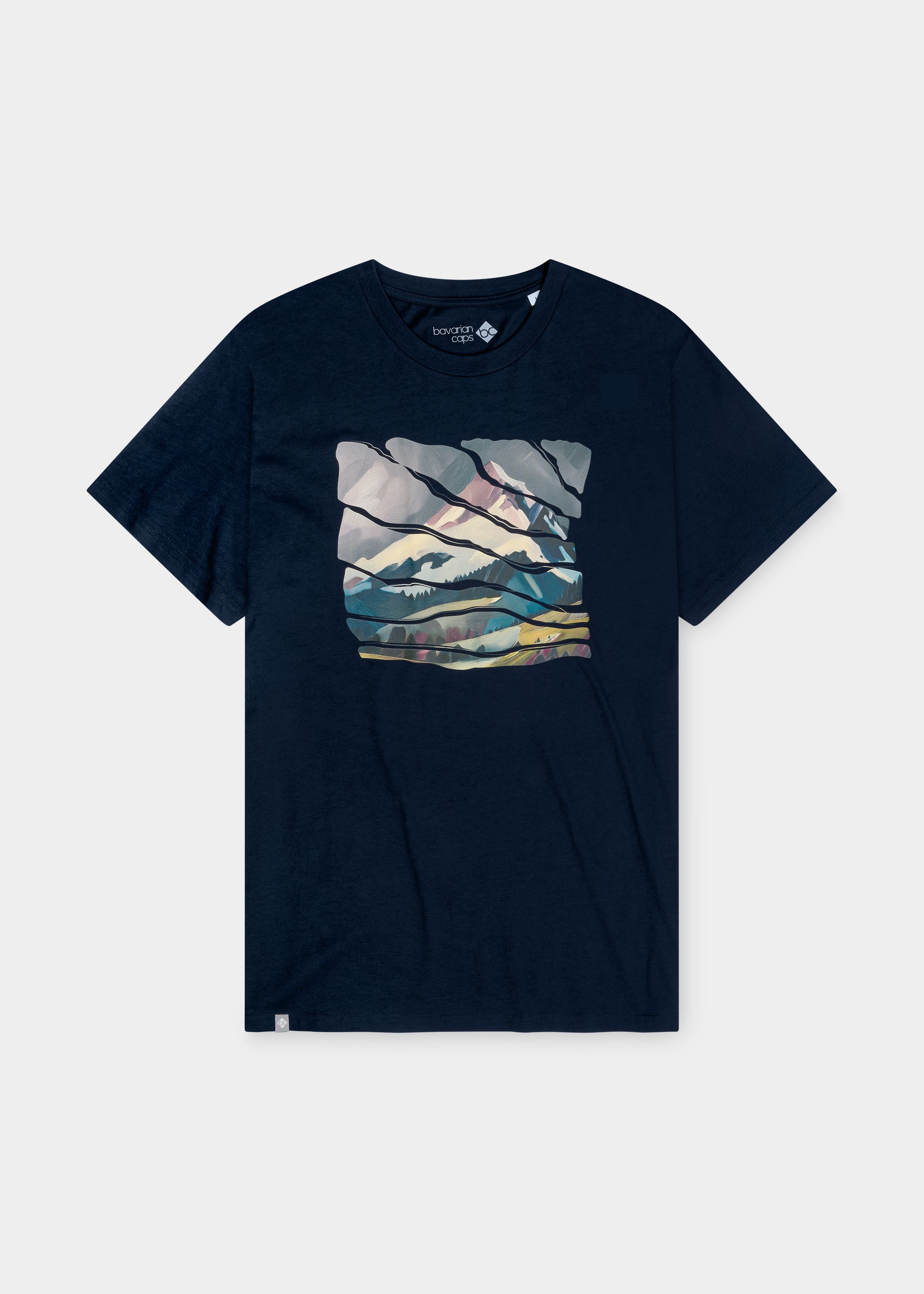 T-Shirt "Wintergipfel" - dunkelblau