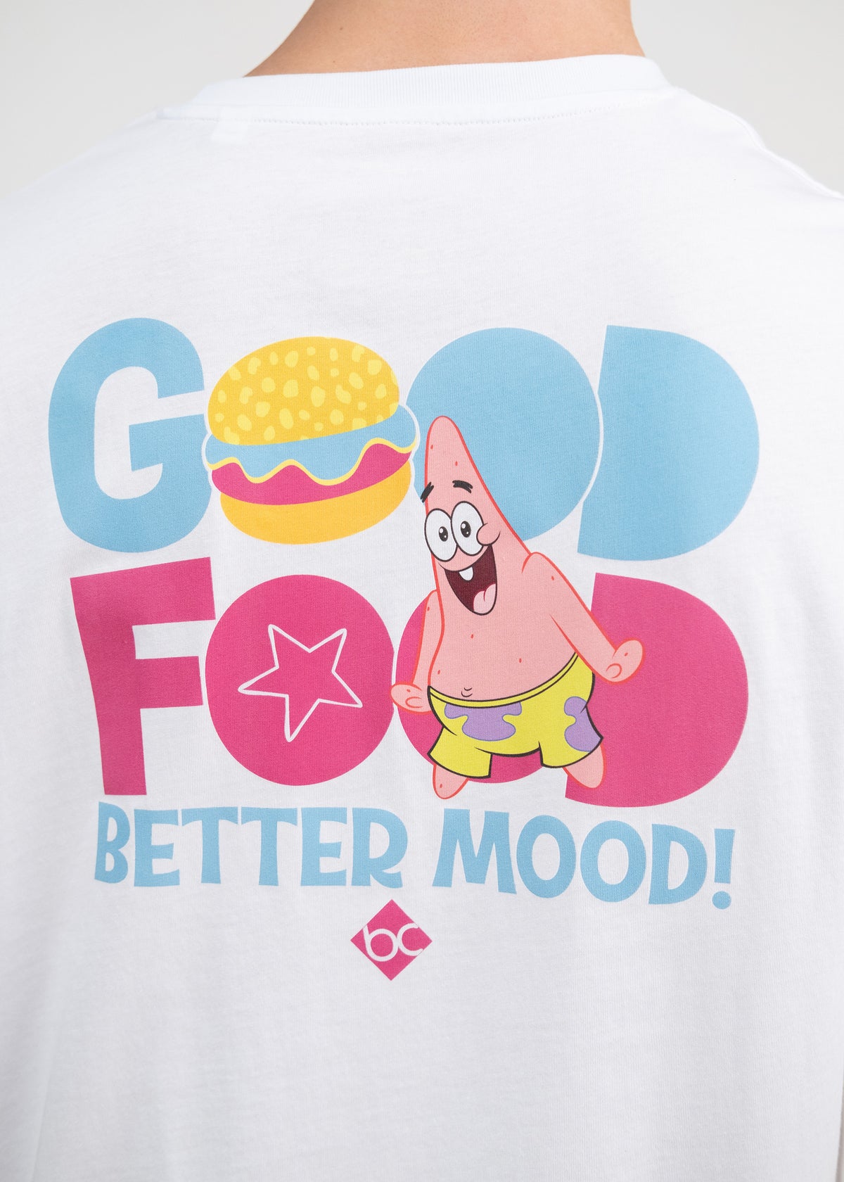 T-Shirt "SpongeBob: Patrick, Food Mood" - weiß