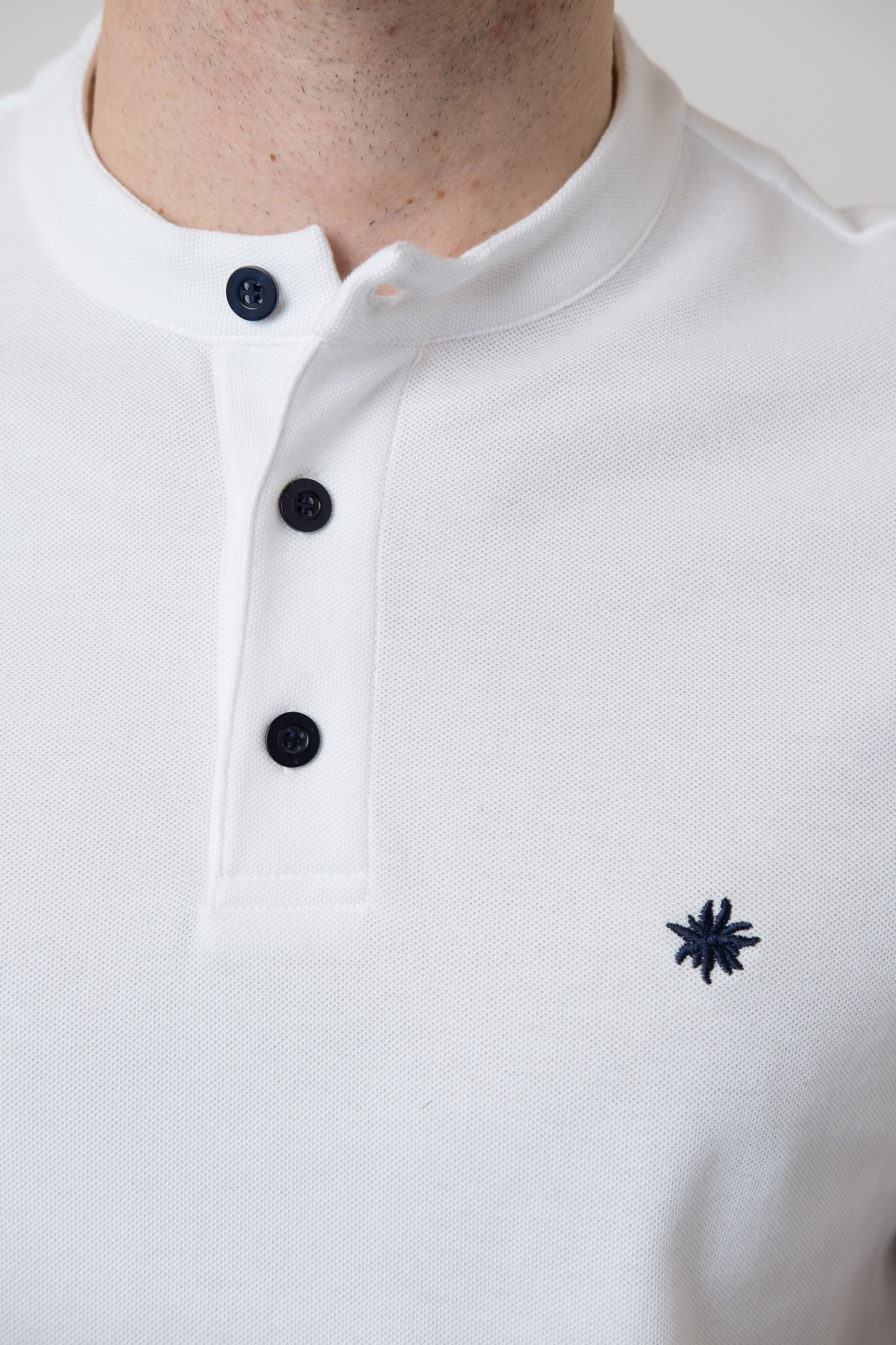 Poloshirt "Edelweiß" - weiß