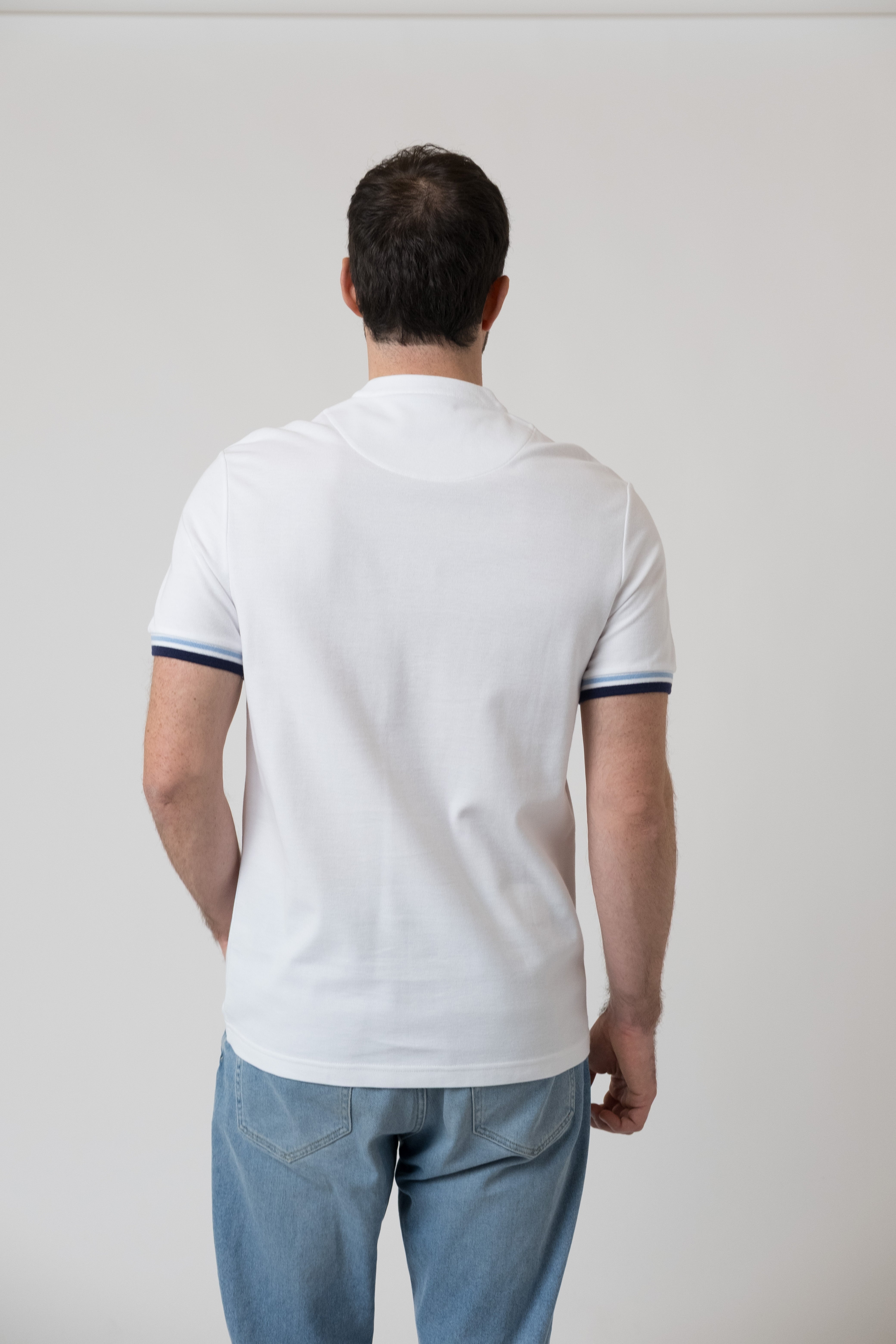 Poloshirt "Edelweiß" - weiß