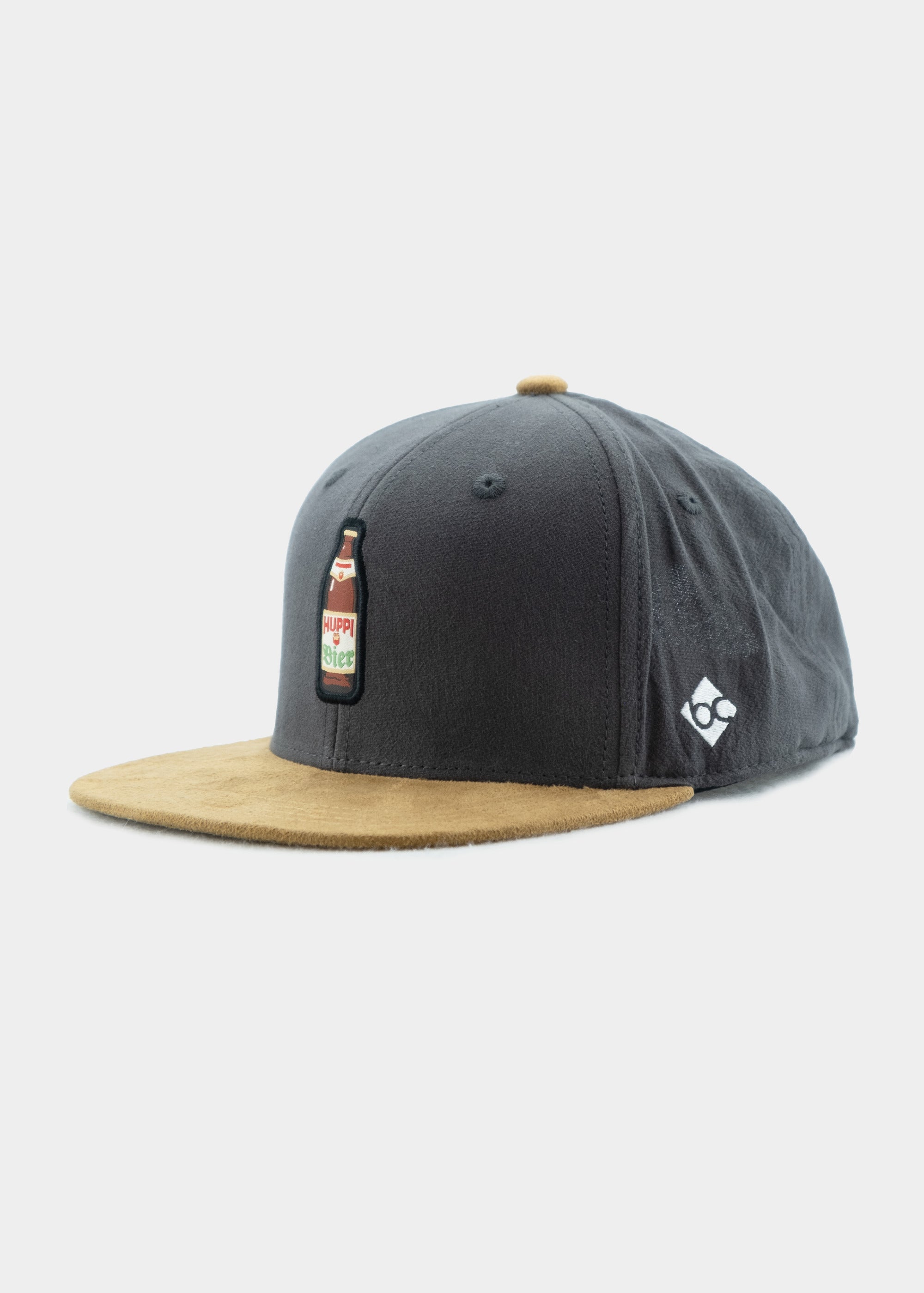 Cap "Huppendorfer: Huppi Bier" - dunkelgrau (Snapback)