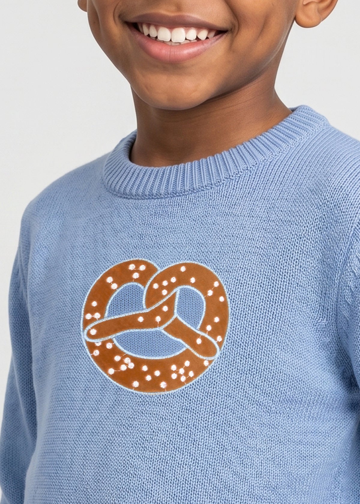 Strickpulli "Breze" - hellblau (Kleinkinder)