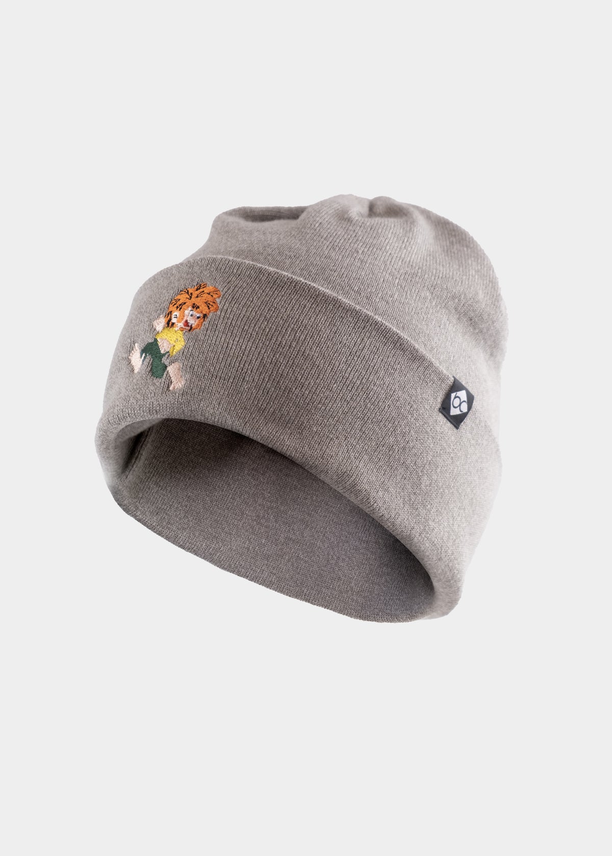 Stick-Haum "Pumuckl läuft" - beigegrau